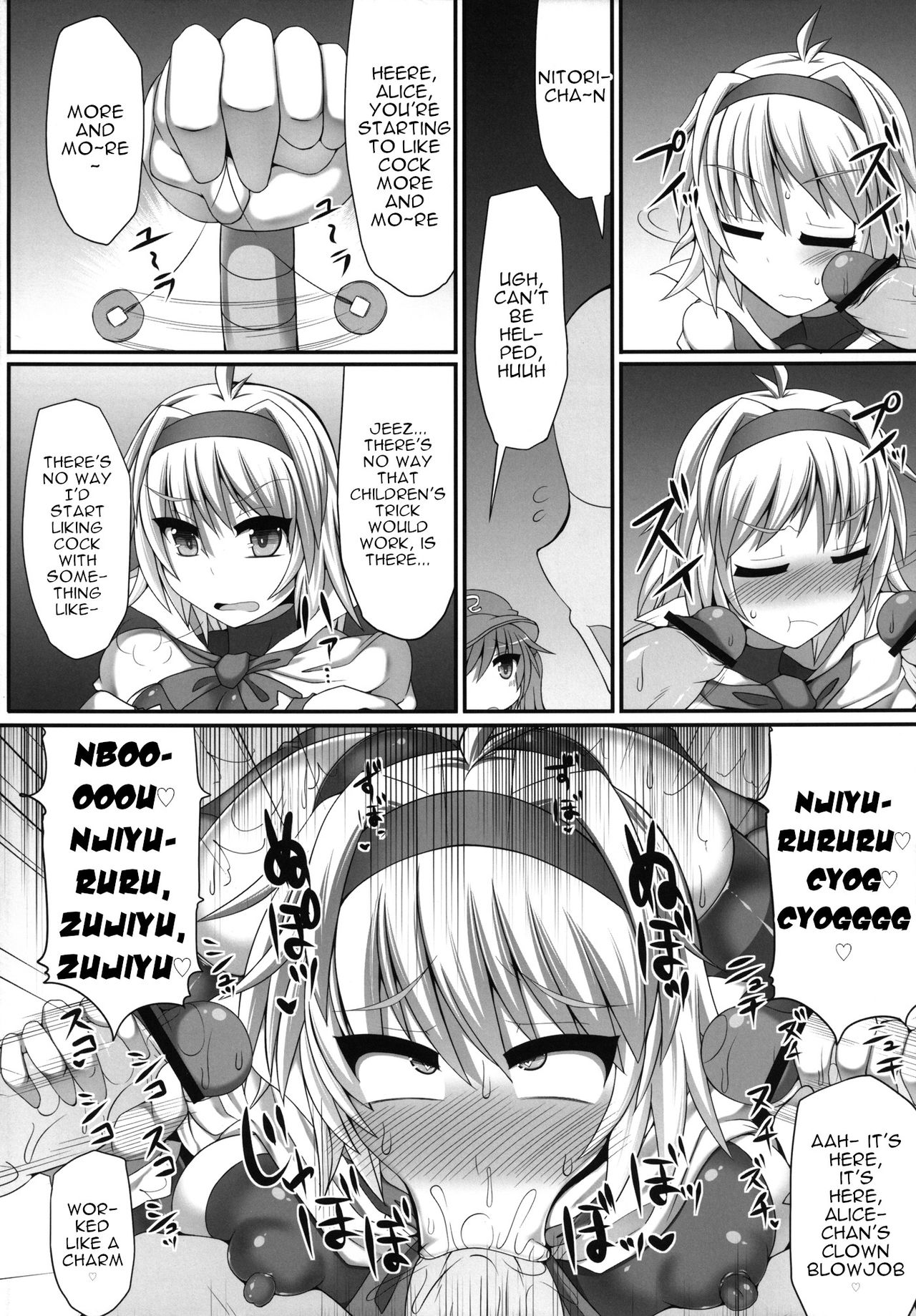 (Kouroumu 9) [Stapspats (Hisui)] Gensoukyou Futanari Chinpo Wrestling 3 - Kamen Ningyou Tsukai A VS Devil Nitori (Touhou Project) [English] [robypoo] page 30 full