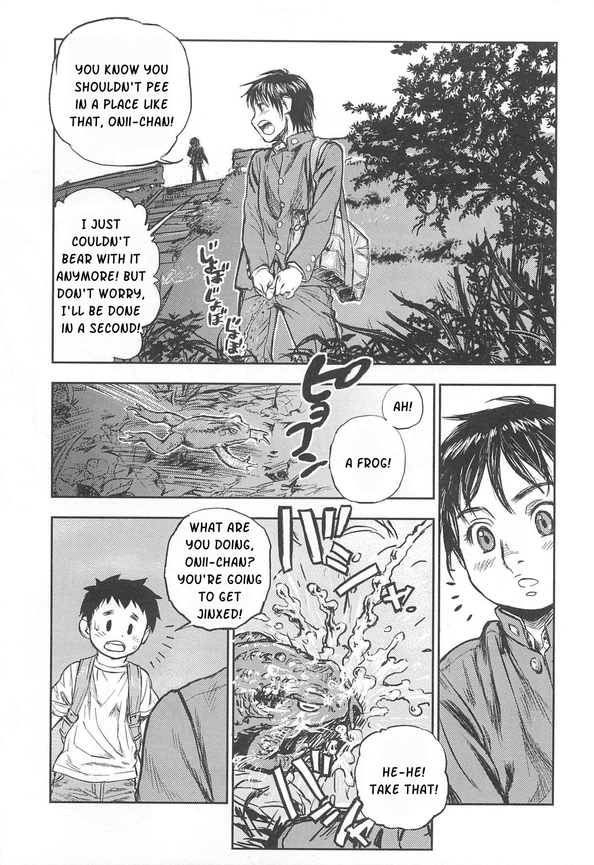 [Ohba Yohkyoh] Kaeru no Tsura ni.... | in the face of a frog... (Nyotaika! Paradise 03) [English] page 1 full