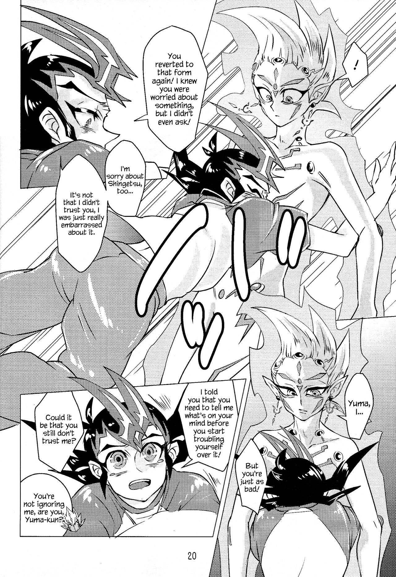 (Ore no Turn 2) [D-DKD (Ginto)] Shingetsu no Yoru ni wa Kare ga Kuru (Yu-Gi-Oh! Zexal) [English] {Hennojin} page 21 full