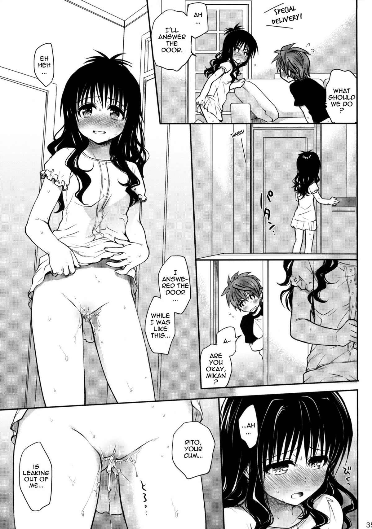 (COMIC1☆6) [Takumi na Muchi (Takumi na Muchi)] Amakuchi Mikan (To LOVE-Ru) [English] {doujin-moe.us} [Decensored] page 34 full