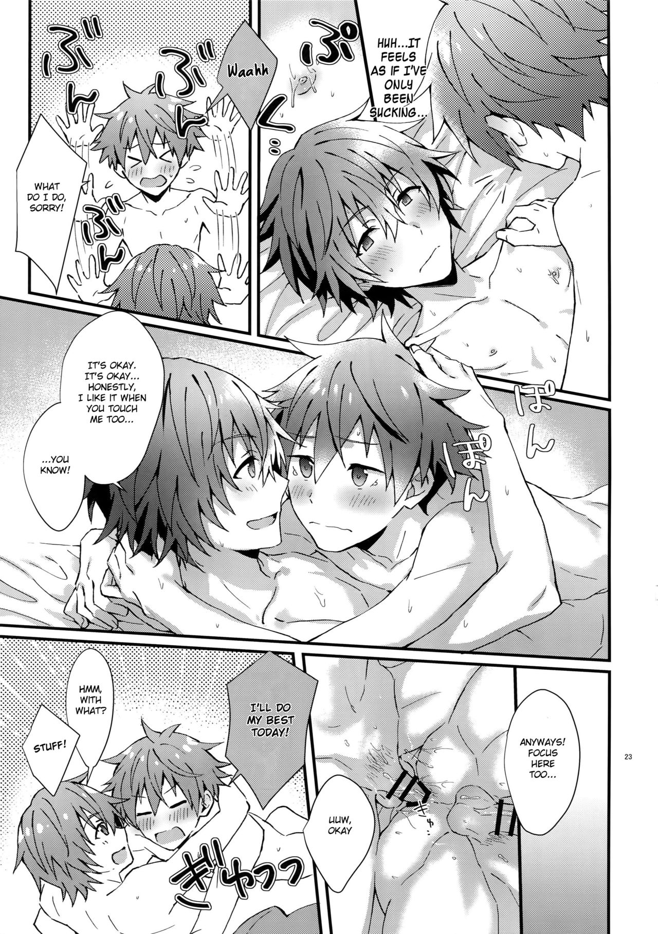 (MIRACLEFESTIV@L!!12) [Rofu Pukaj (Nesou)] Zenkai! Toshishita Kareshi-Ryoku | Full Power! A Younger Boyfriend's Capability (THE IDOLM@STER SideM) [English] [Anzu] page 22 full