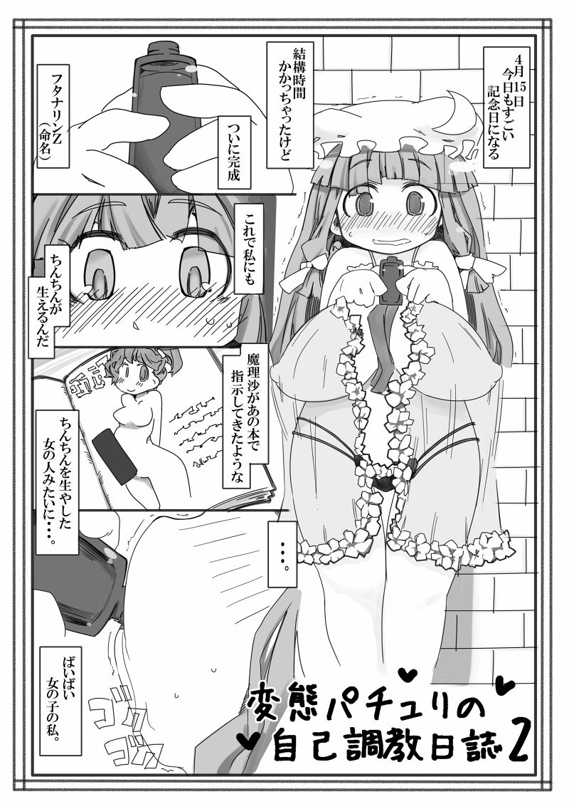 [Kouhuku Shigen (ryokutya)] Hentai Patchouli no Jiko Choukyou Nisshi 2 (Touhou Project) [Digital] page 1 full