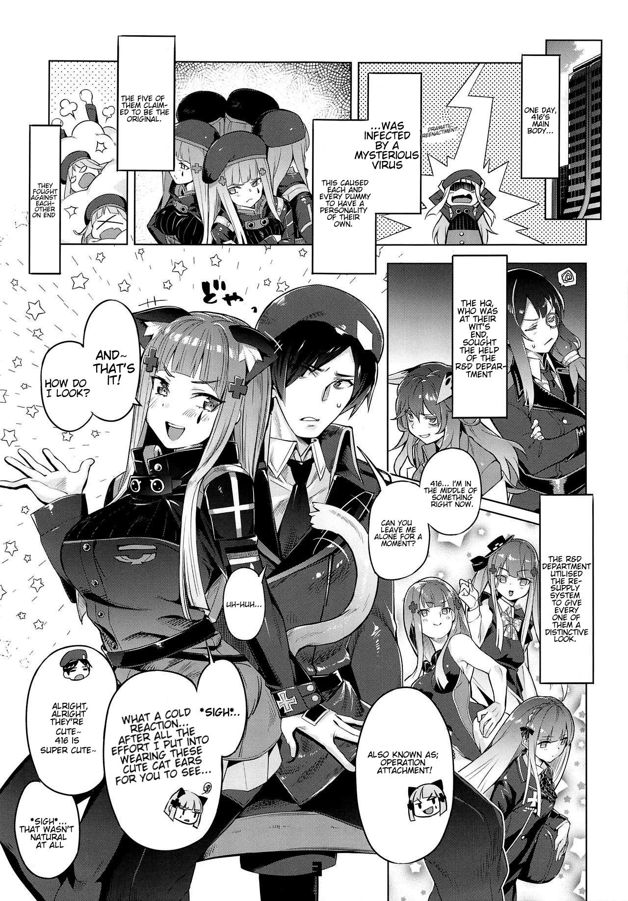 (COMIC1☆15) [Zombie to Yukaina Nakamatachi (Super Zombie)] Nekomimi Attachment (Girls' Frontline) [English] [MostProbablyNotChris] page 2 full