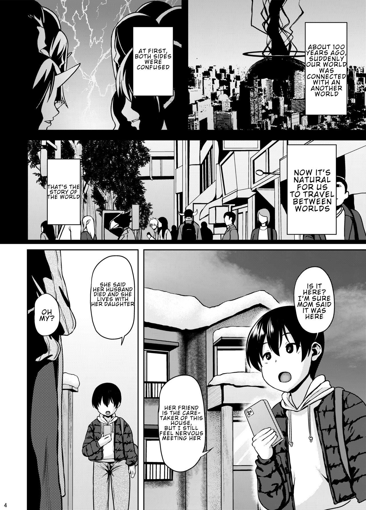 [BONJin (Ozy)] Miboujin Elf no Kanrinin-san to H Shichau Hon [English] [Digital] page 3 full