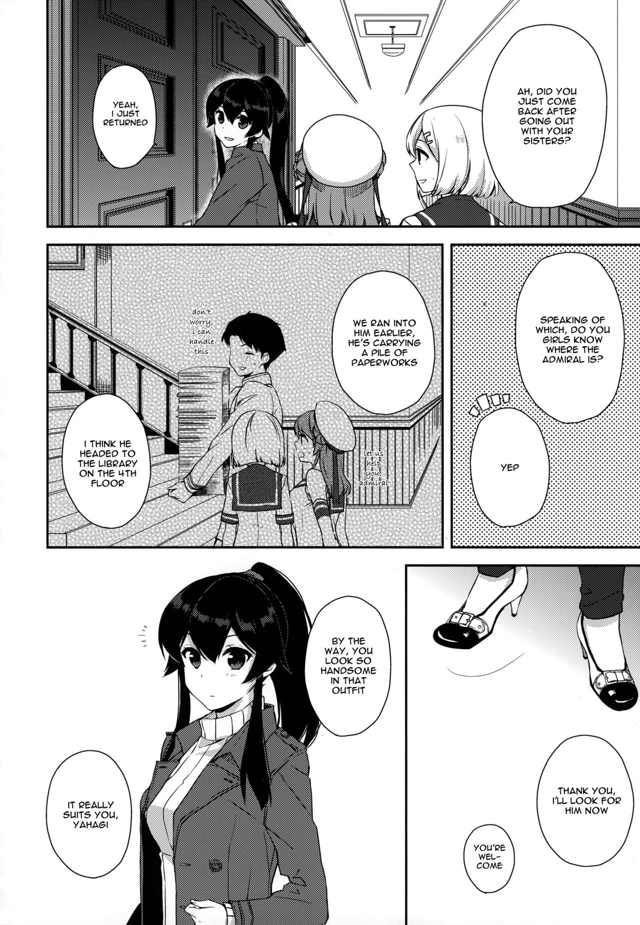(C90) [Rosapersica (Ichinomiya)] Yoru Yahagi 5 (Kantai Collection -KanColle-) [English] [Spicaworks] page 5 full