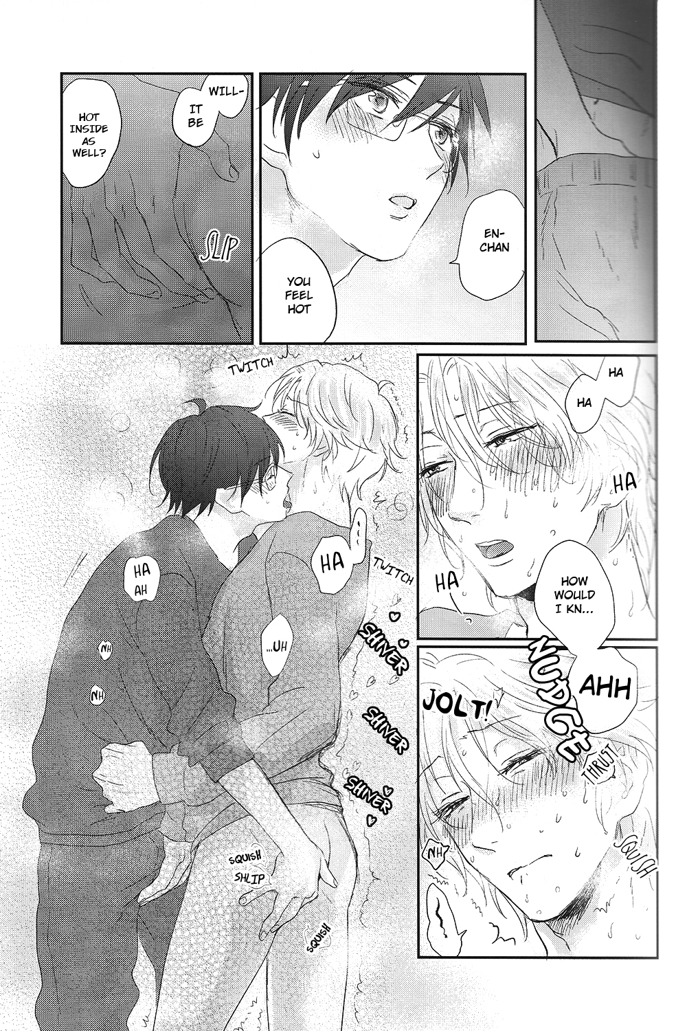 (Muteki no LOVE Prince) [ajiMi (Maiji)] Suki Suki Skin (Binan Koukou Chikyuu Bouei-bu LOVE!) [English] [ebil_trio] page 18 full