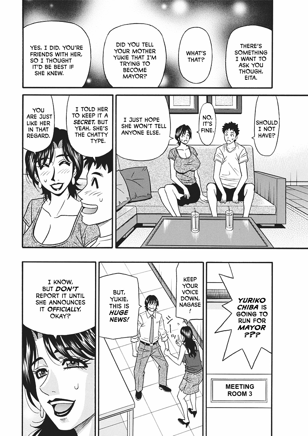 [Ozaki Akira] Porno First ~Yuriko Shichou no H na Kaikaku~ | Porno First ~Mayor Yuriko's Sexy Reform~ Ch. 1-4 [English] [erc] [Digital] page 66 full