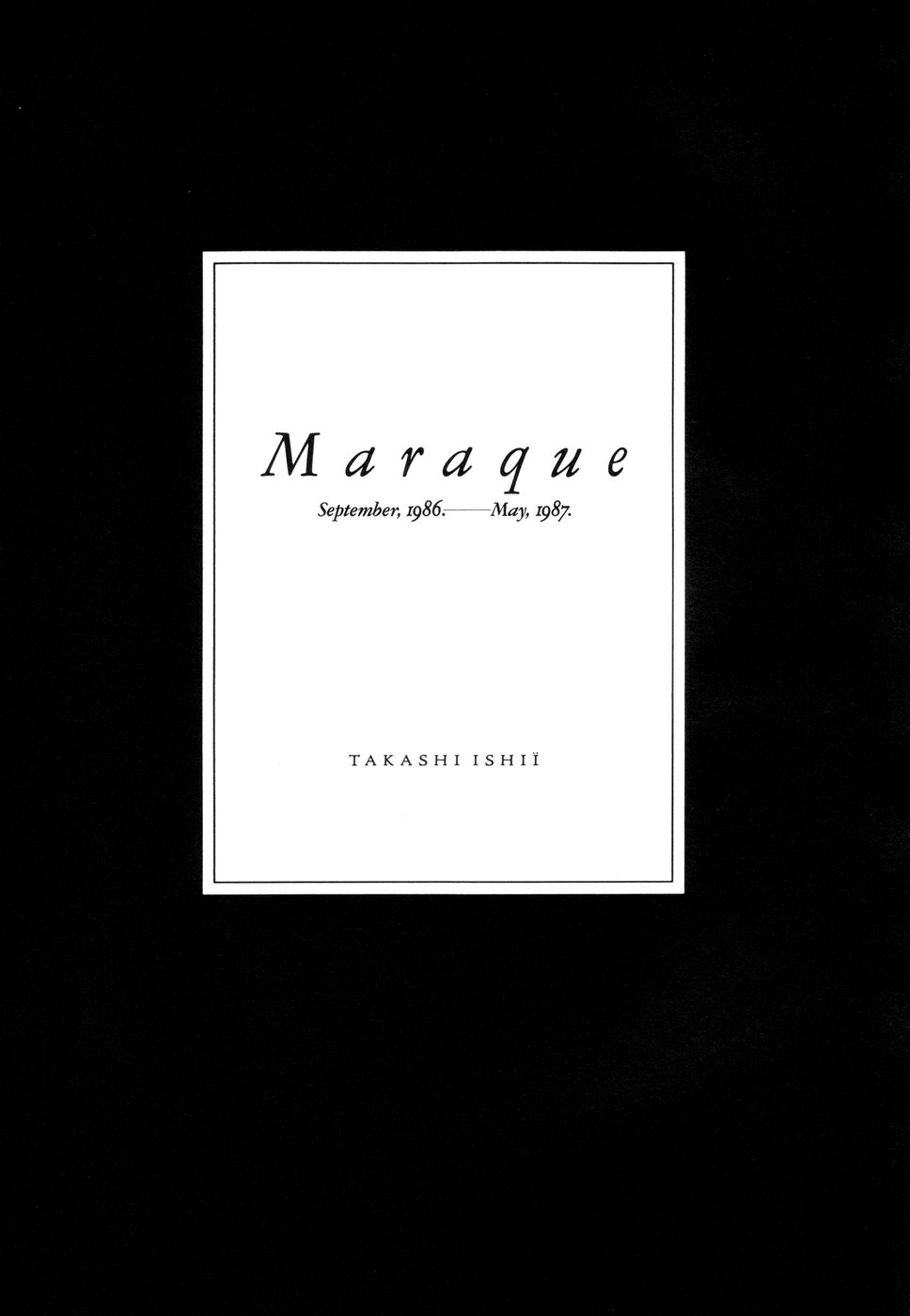 [Takashi Ishii] Maraque page 8 full