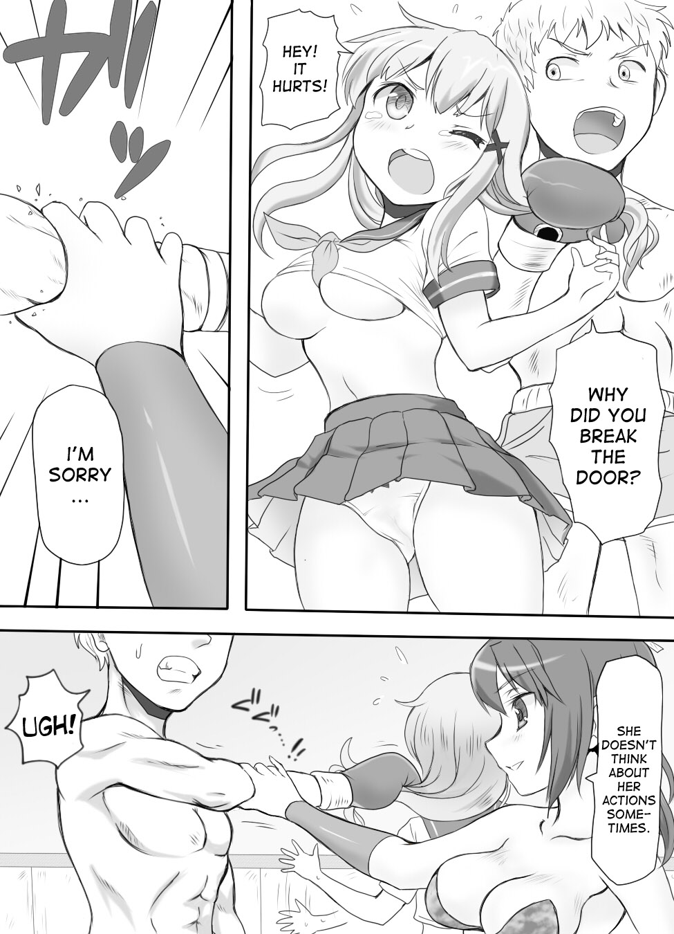 [Mitsunoho] Naburi Tokidoki Shasei ~Kouhai no Joshi ni Makete Shasei Saserareta Ore~ [English] [desudesu] [Digital] page 4 full