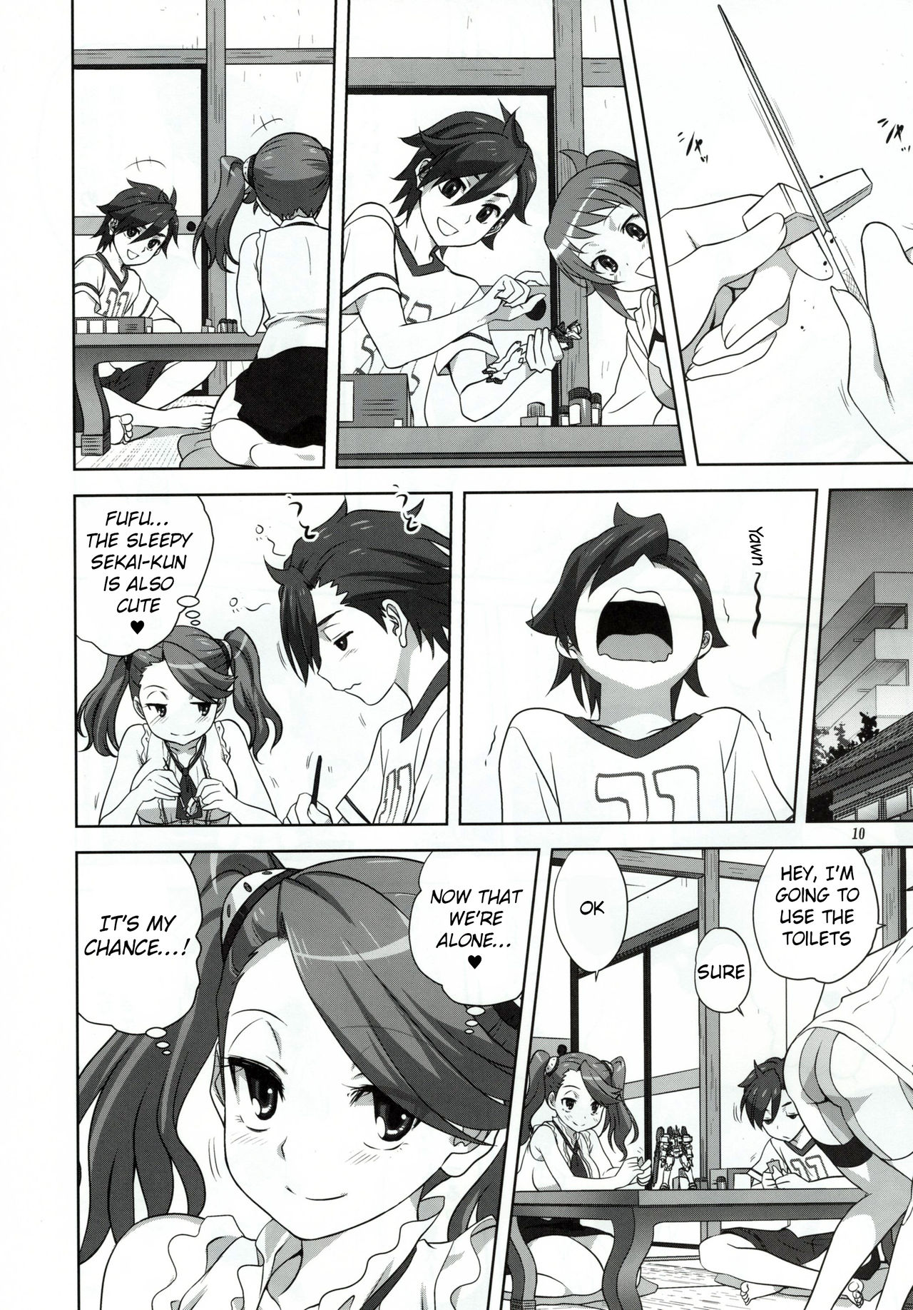 (C88) [Mitarashi Club (Mitarashi Kousei)] Try Fight! (Gundam Build Fighters Try) [English] [obsoletezero] page 10 full