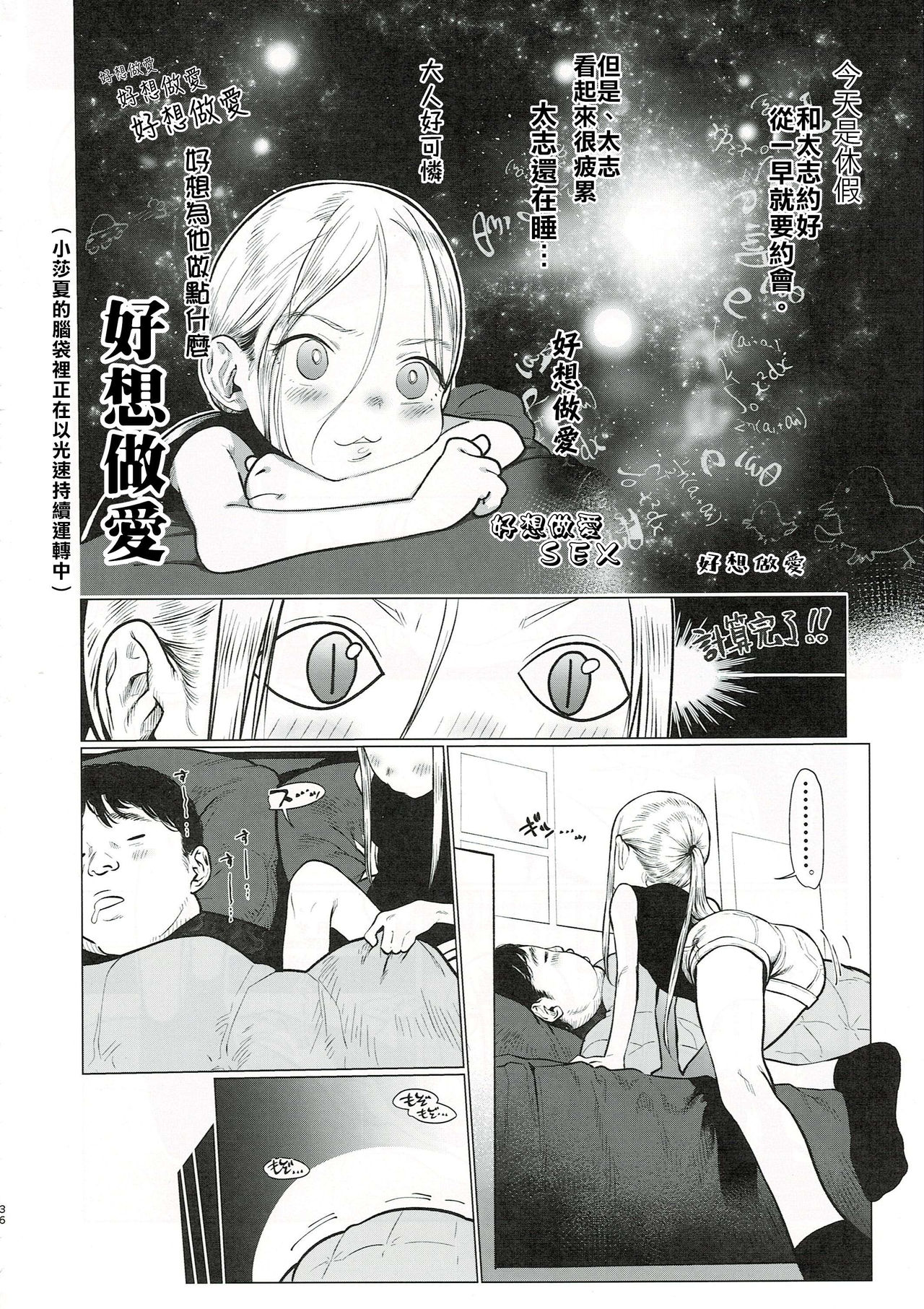 (COMITIA130) [Rinjuu Circus (Haguhagu)] Sasha-chan to Asa kara Love Love Noumitsu Ecchi no Yatsu | 與小莎夏從一早就你儂我儂濃烈性愛的本本♥♥♥ [Chinese] [禁漫漢化組] page 35 full