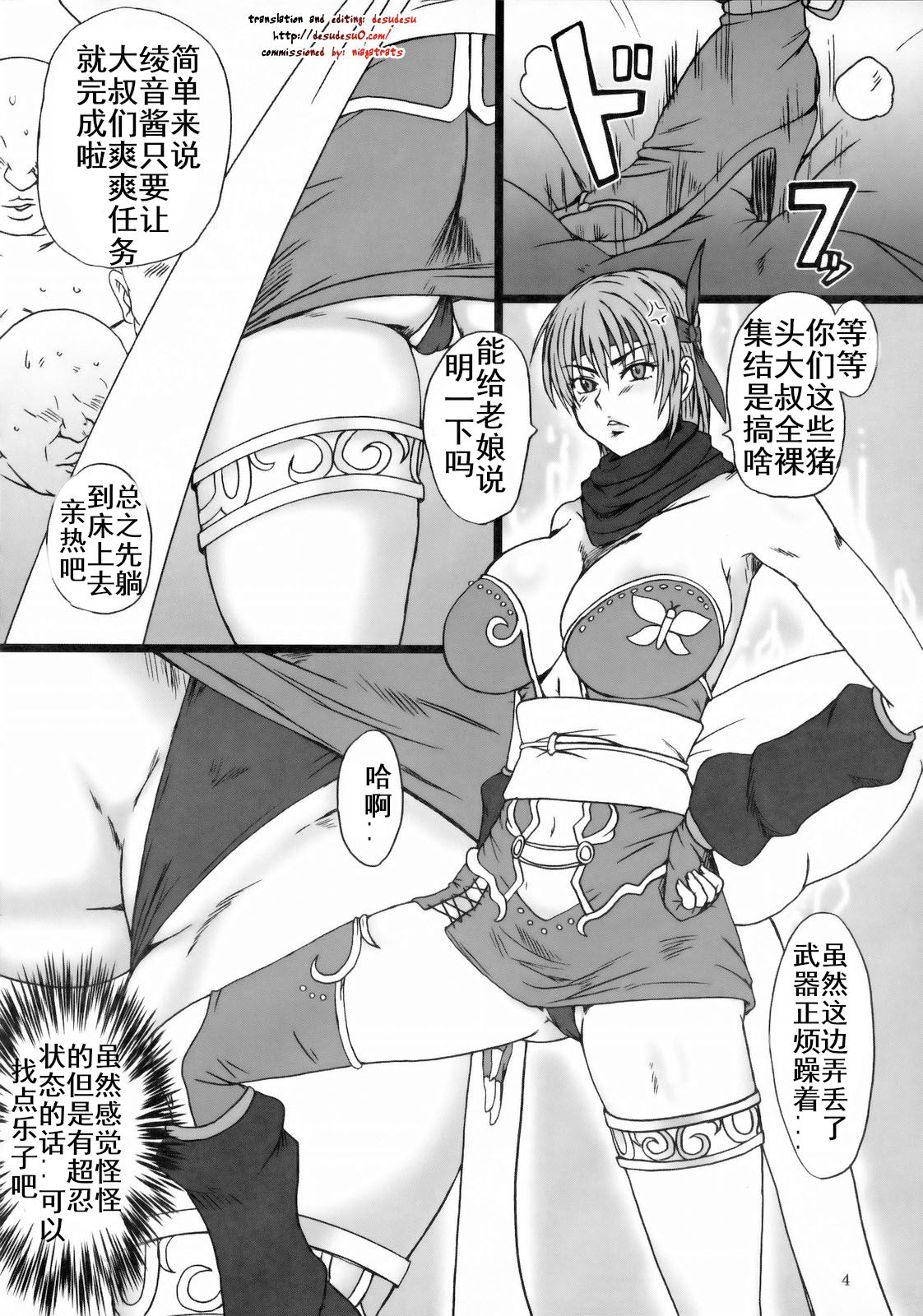 (C77) [Dashigara 100% (Minpei Ichigo)] Ayane Gaiden (Dead or Alive) [Chinese] [鹦鹉个人汉化] page 3 full