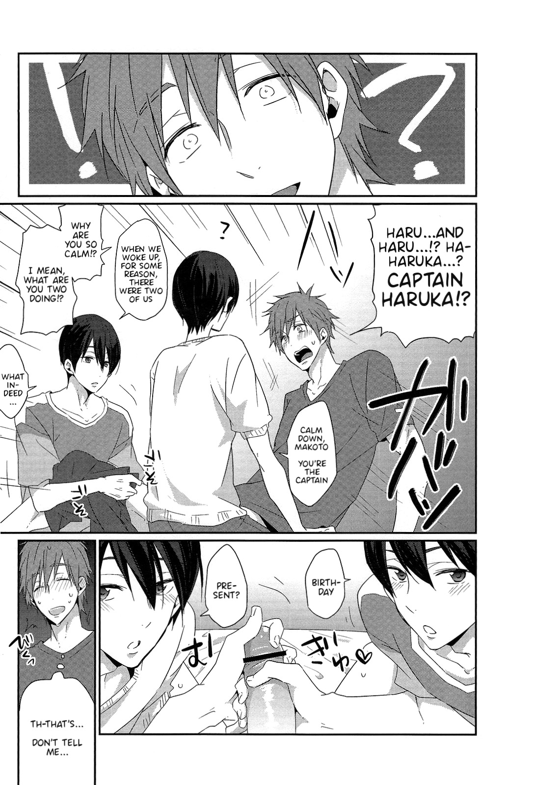 (Renai Jiyuugata! Osaka Taikai 2) [KH. (Yuki)] Ryote ni Haru. | A Haru in Both Hands. (Free!) [English] {Anneioux} page 3 full