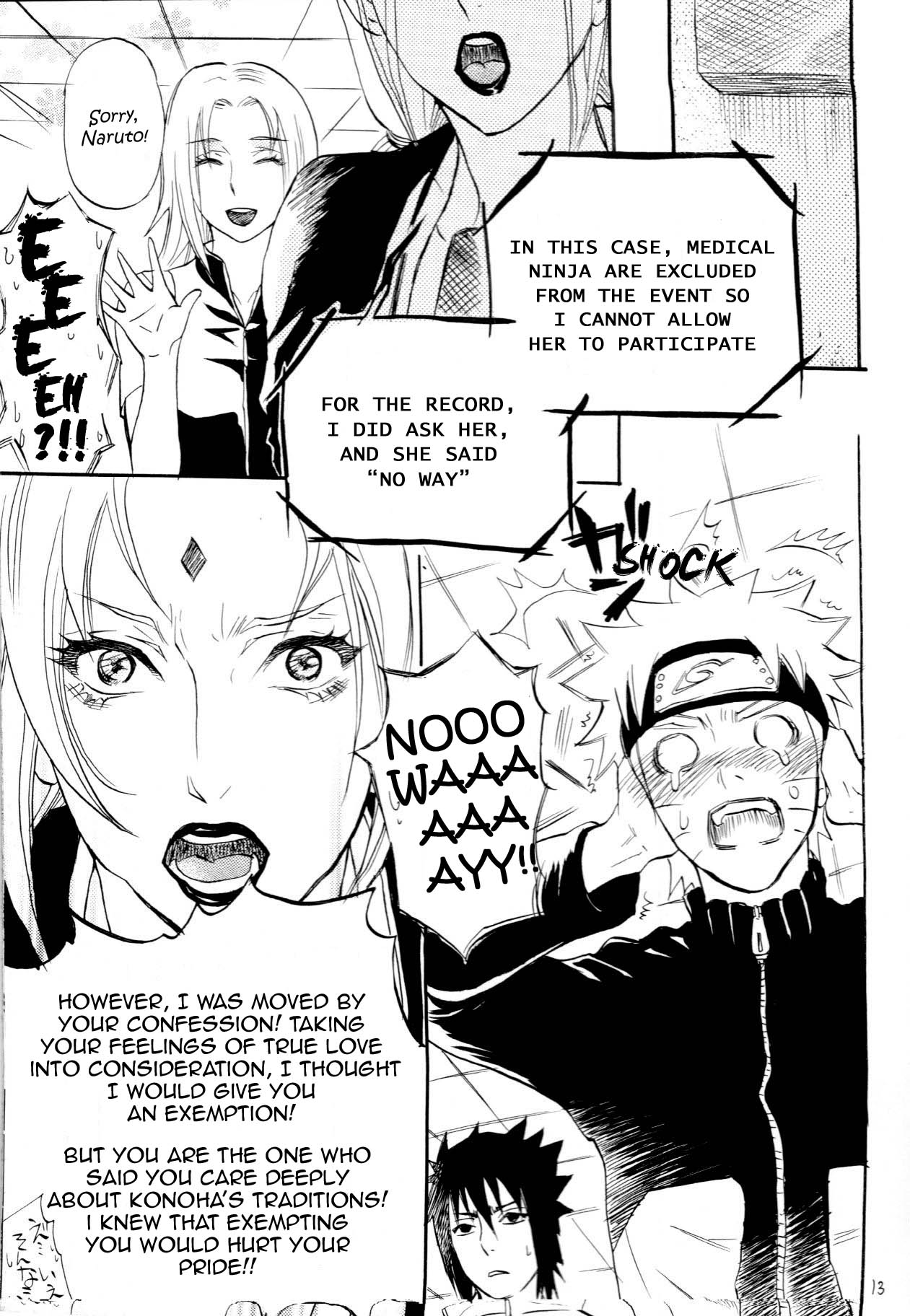 [Mikayla (Imai Hanako)] Fude Oroshi no Gi (NARUTO) [English] [Baku] page 12 full