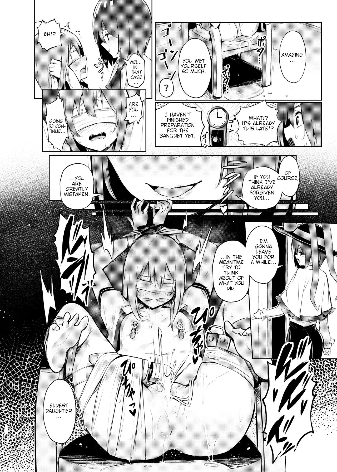 [Bochi Bochi no Ki (Borusiti)] Tenshi-chan ga Iku-san ni Oshioki sareru Hon | A Book where Tenshi-chan Gets Punished by Iku-san (Touhou Project) [English] [Digital] page 19 full