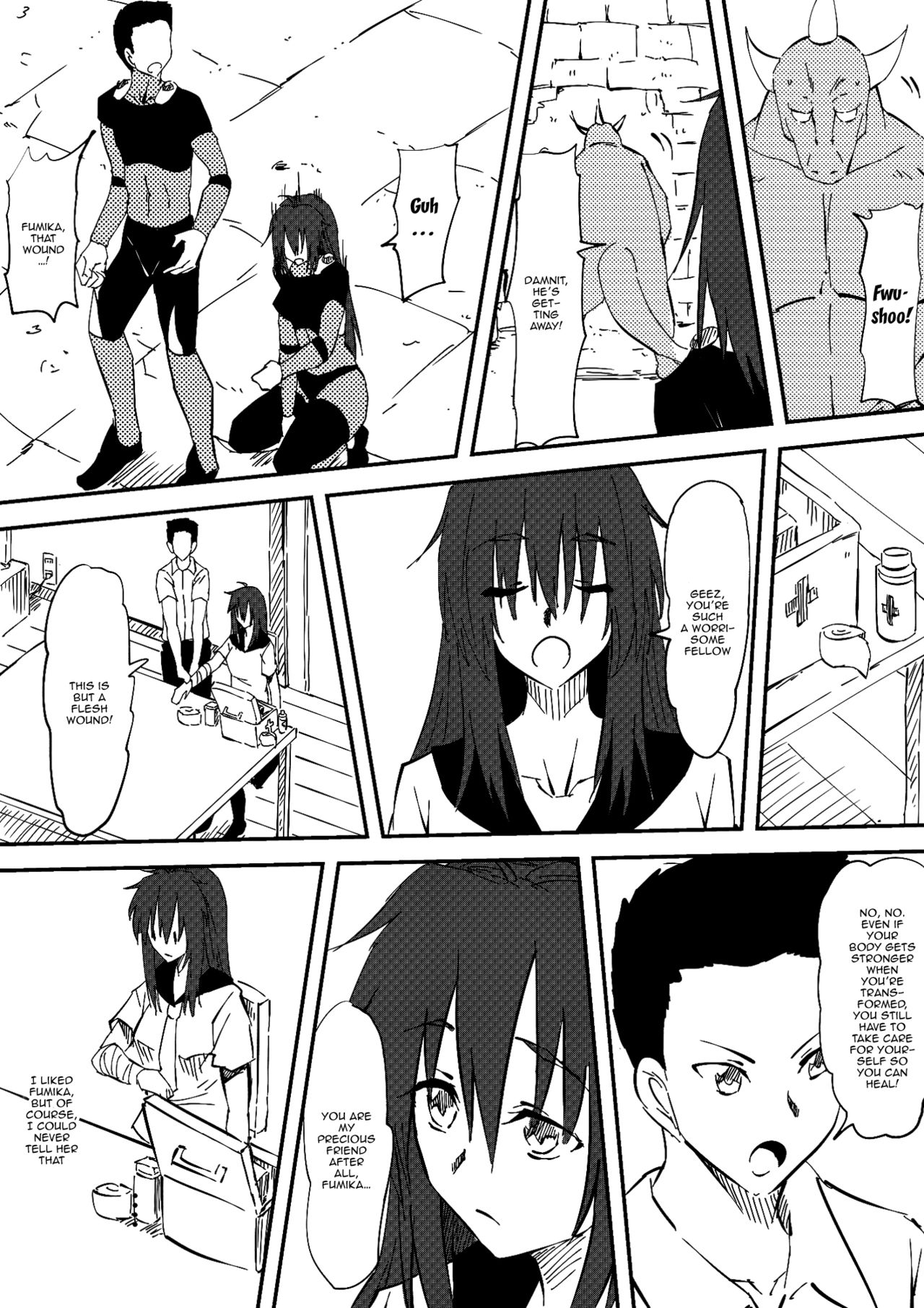 [Mikezoutei] Kaibutsu ni Natta Kanojo | A Monster Girl Became My Girlfriend [English] {Doujins.com} page 3 full