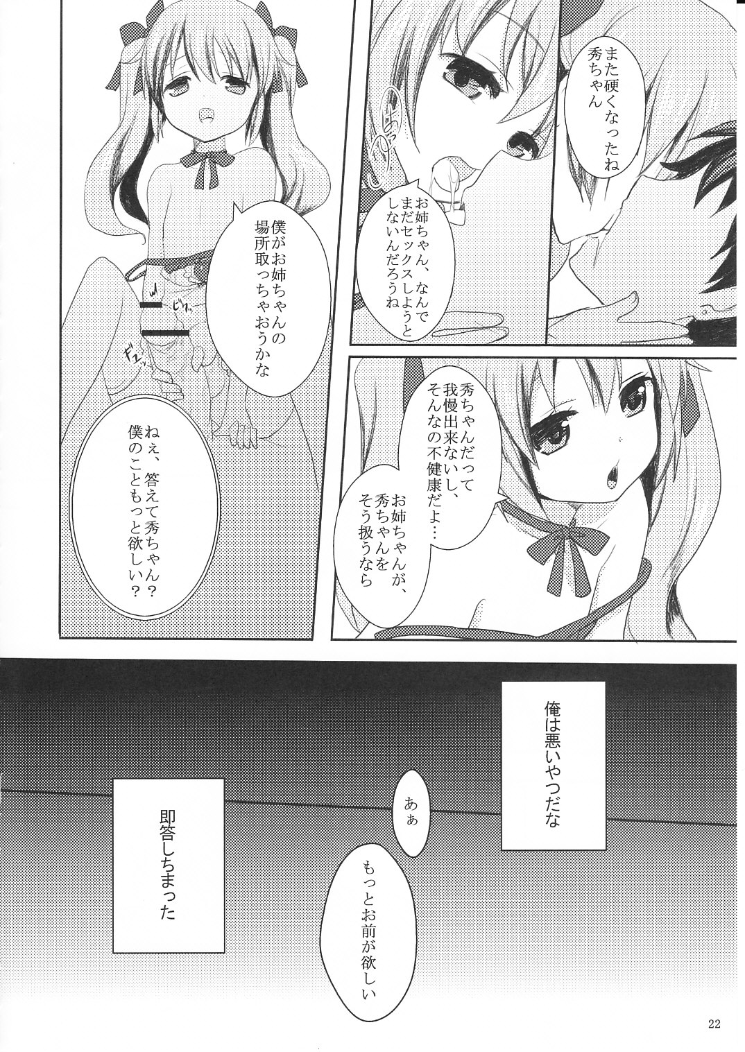 (C81) [Kakusei Desire (Kurot)] Suki Sugite Gaman Dekinai! page 21 full