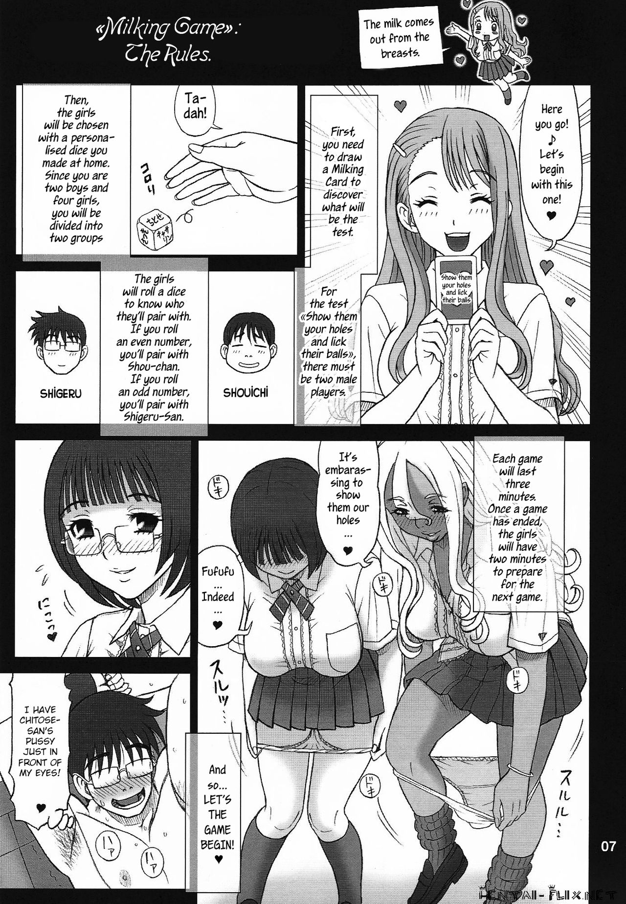 (C83) [Kaiten Sommelier (13.)] 29 Kaiten Sakusei Yuugi Milking Game JK [English] [JnTo] page 7 full