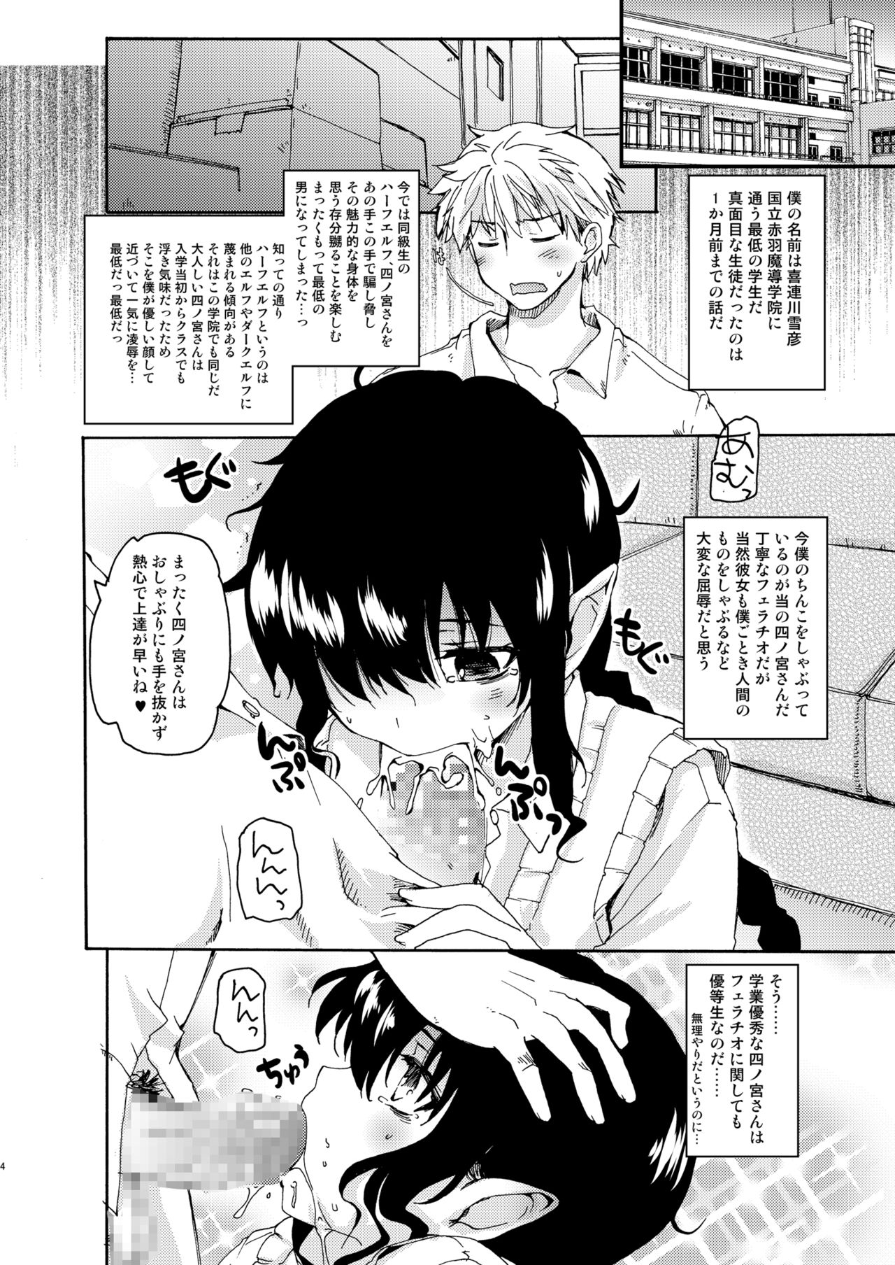 [Hachiouji Kaipan Totsugeki Kiheitai (Makita Yoshiharu)] Half-elf no Shinomiya-san. [Digital] page 5 full