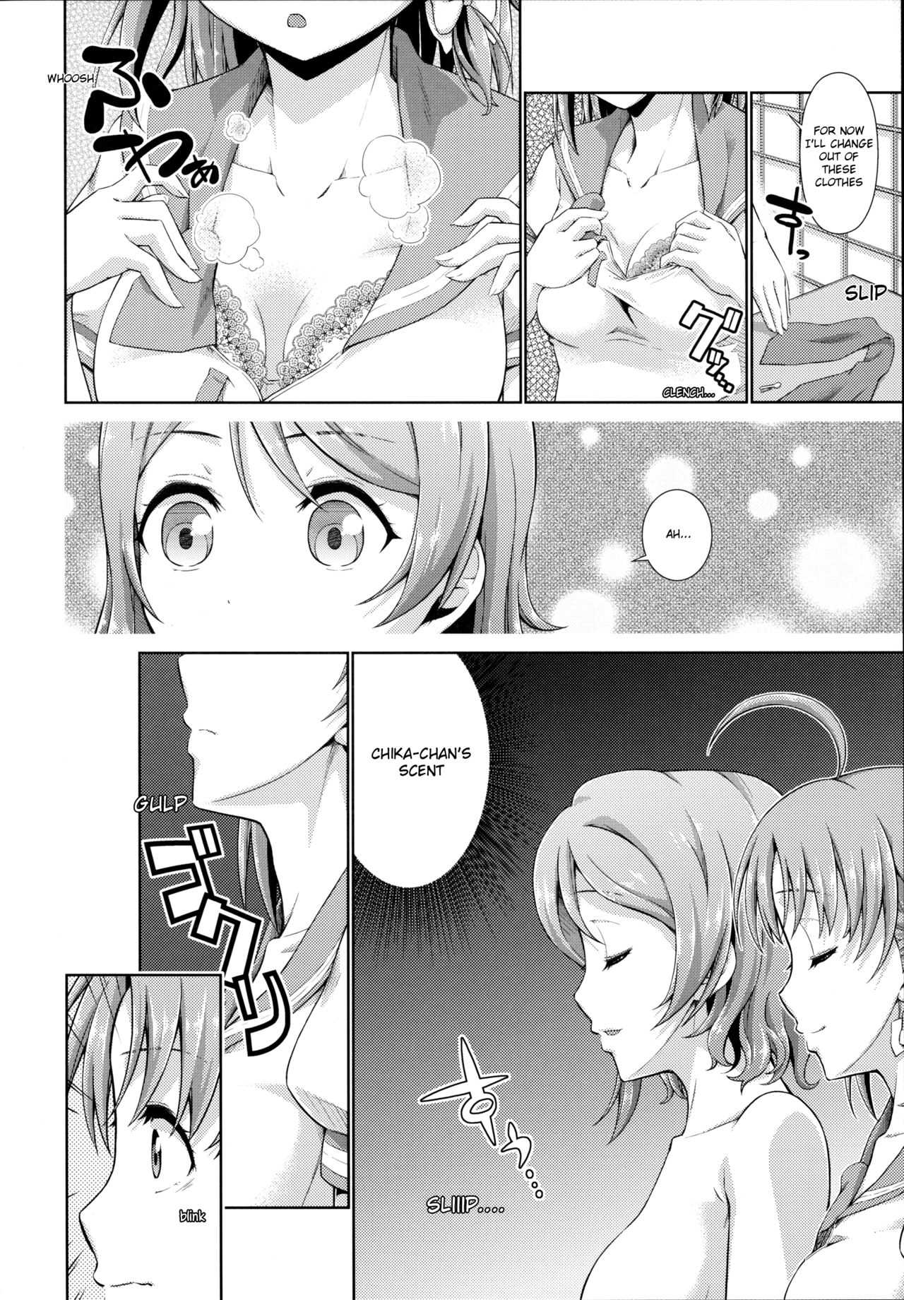 (C91) [Doku Tonkotsu Niku Dorei (Tanohito)] Chika-chan no Karada de Onanie o Shite Miyousoro (Love Live! Sunshine!!) [English] [Sensualaoi] page 7 full