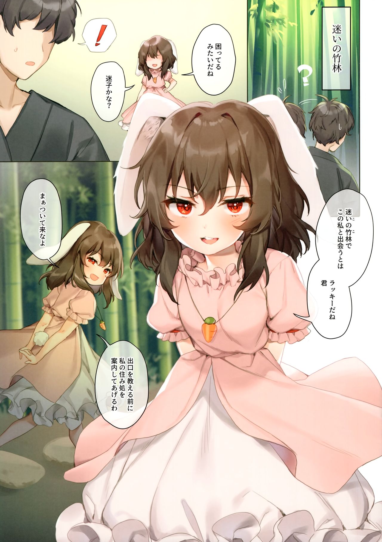 (C95) [somnia (Hajin)] Tewi to Hitobanjuu (Touhou Project) page 2 full