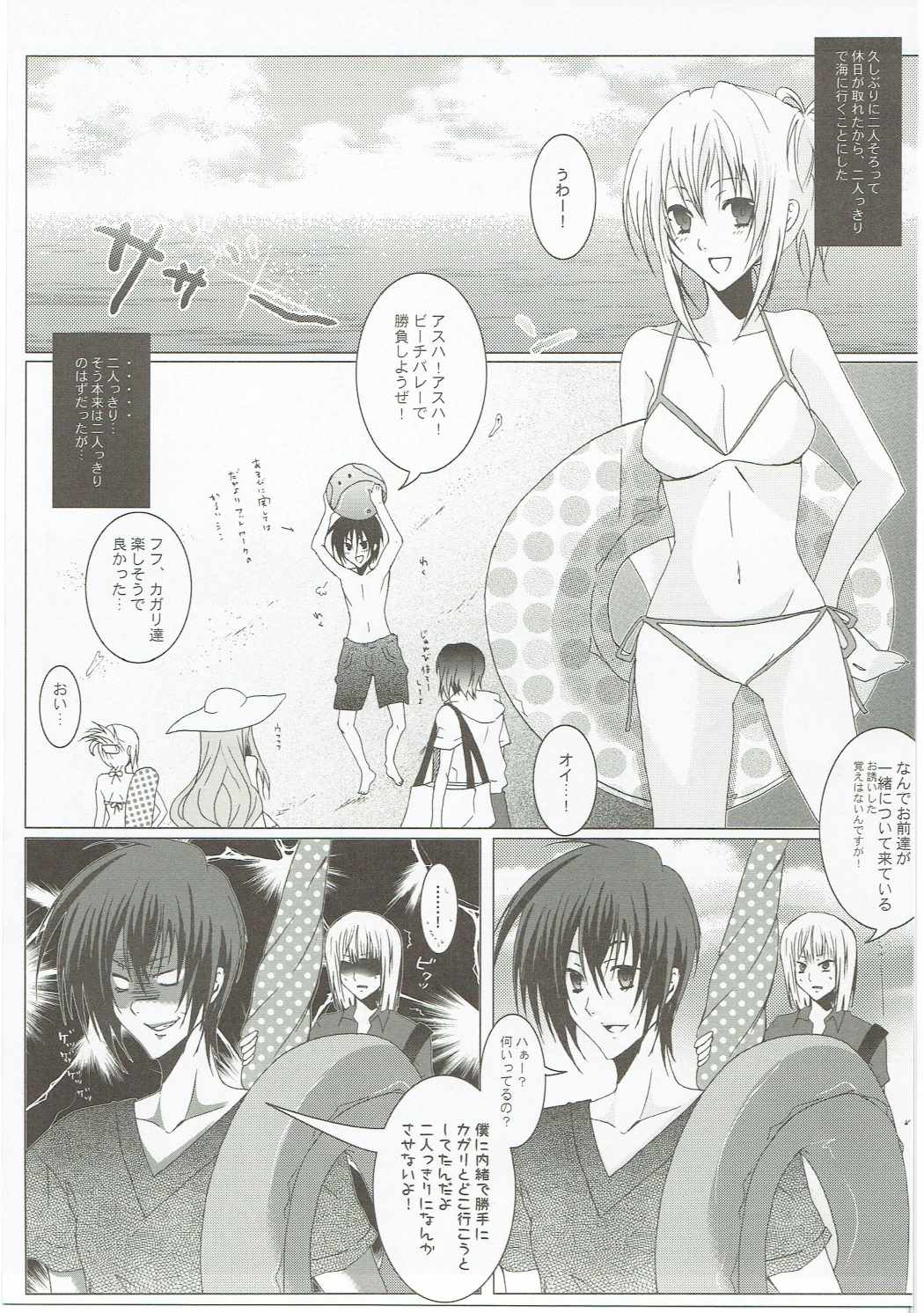 (C72) [Gensyokuhakoniwa, Potosu Koubou (Kintoki, Chaa)] meen na daisuki izakaga (Gundam Seed Destiny) page 3 full