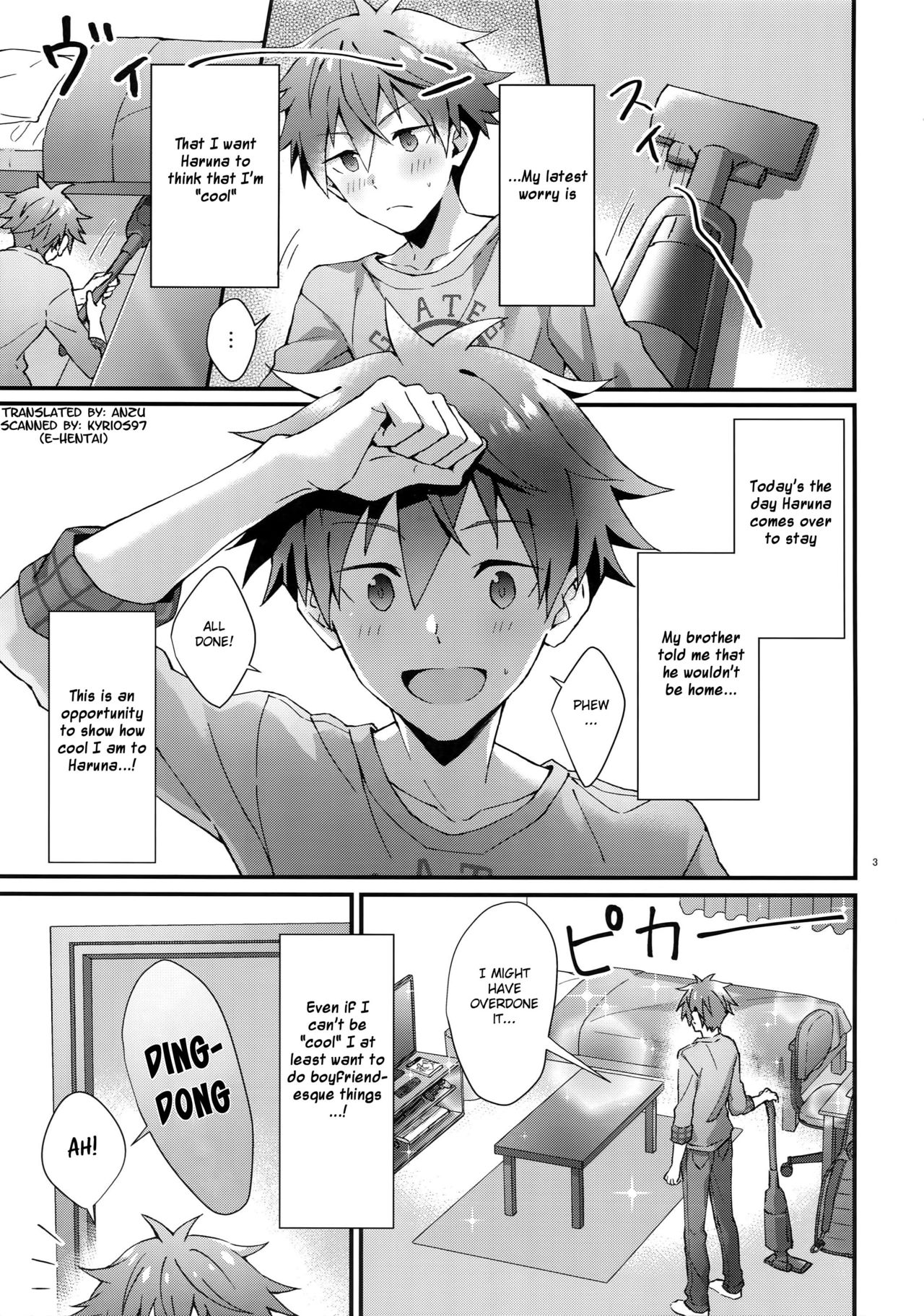 (MIRACLEFESTIV@L!!12) [Rofu Pukaj (Nesou)] Zenkai! Toshishita Kareshi-Ryoku | Full Power! A Younger Boyfriend's Capability (THE IDOLM@STER SideM) [English] [Anzu] page 2 full