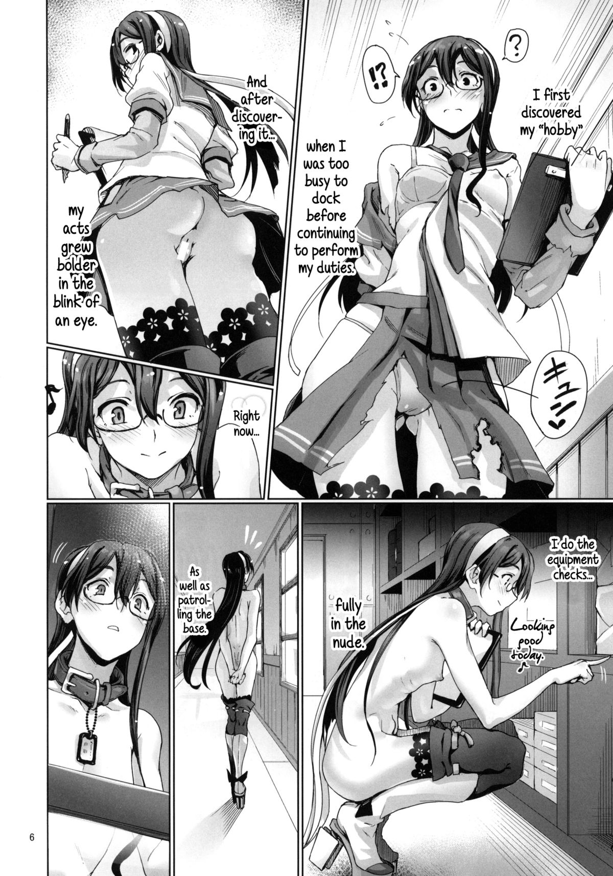 (C87) [Gokusaishiki (Aya Shachou)] Chinjufu Roshutsu Haikai Kikou | Journal About Roving Exposure Around the Naval Base (Kantai Collection -KanColle-) [English] {5 a.m.} page 7 full