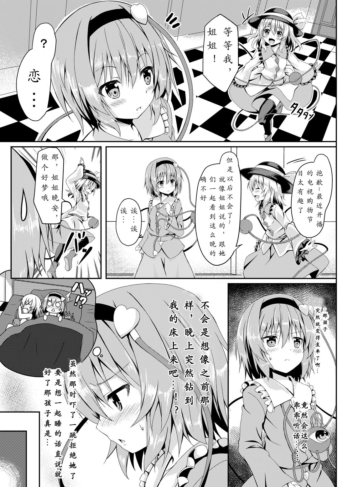 [Zircon Prime (o-bow)] RAID CLIP SATORI X KOISHI (Touhou Project) [Chinese] [寂月汉化组]  [Digital] page 5 full