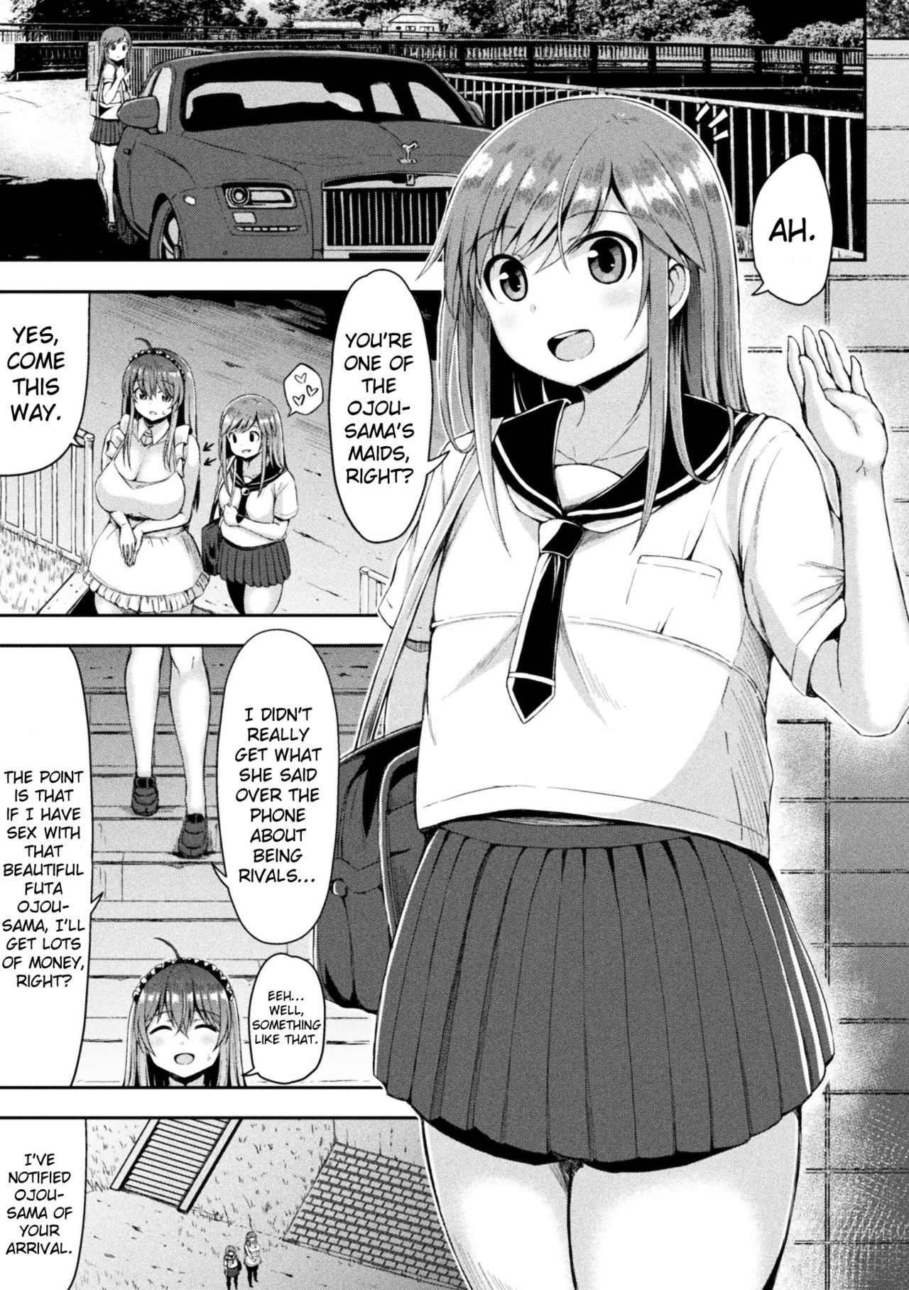 [Teterun] Kawaii Ano Ko wa Futanari-kei Nikushoku Joshi Saishuuwa [English] {Hennojin} [Digital] page 3 full