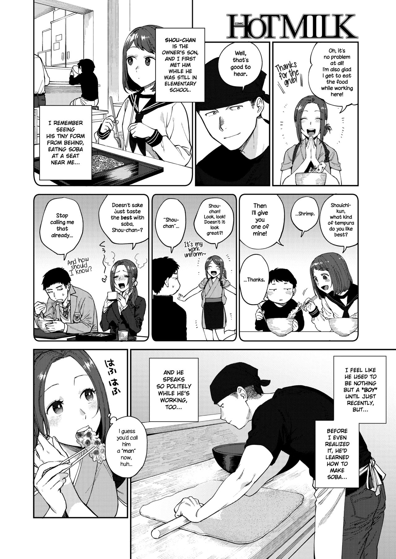 [Igumox] Sobaya no Haru-san | The Soba Restaurant's Haru-san (COMIC HOTMILK 2019-03) [English] {NecroManCr} [Digital] page 2 full