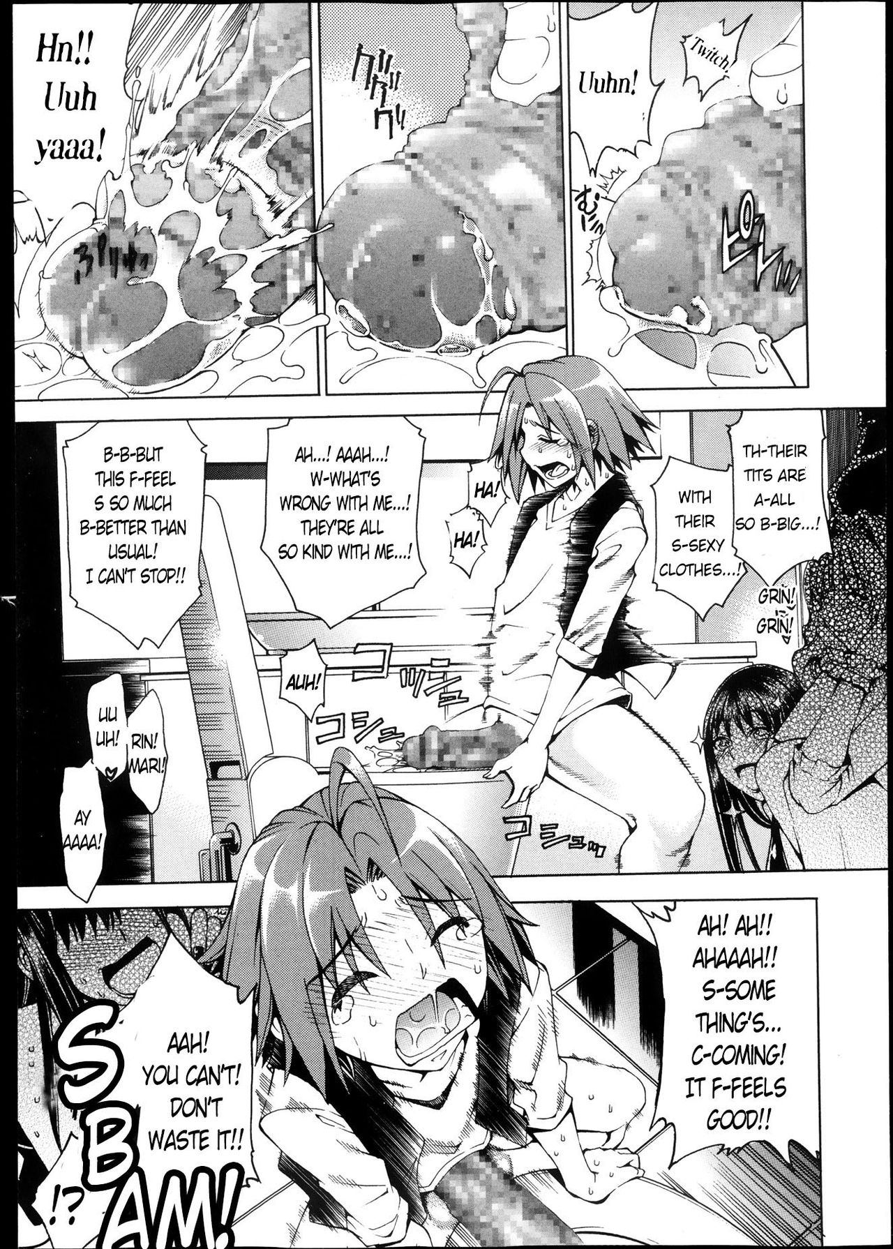 [Aoyama Akira] Shounen to Sannin no Kuso Bitch | My Life with those Sluts as a Meat Dildo Nngh! (COMIC MILF 2013-12) [English] [Maipantsu] page 19 full