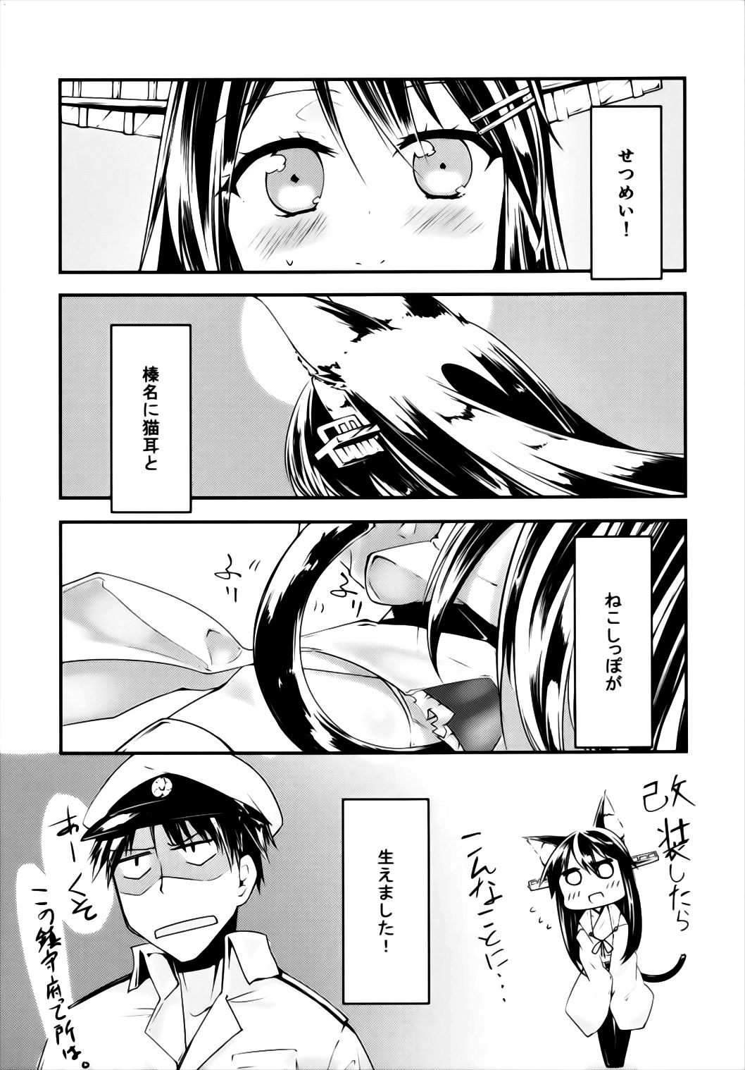 (C86) [-Sanbyaku Rokujuu do- (Shirasagi Rokuwa)] Haruna Kai Nya (Kantai Collection -KanColle-) page 5 full