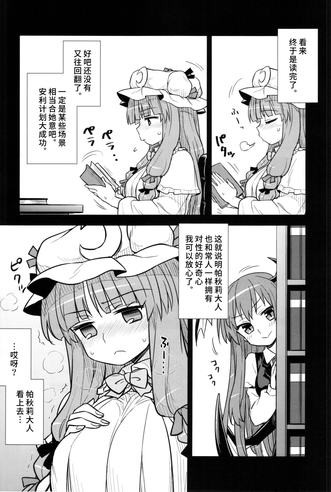 (C88) [110-GROOVE (Itou Yuuji)] Koakuma no Patchouli Kansatsuki (Touhou Project) [Chinese] [彷徨水面个人汉化] page 6 full