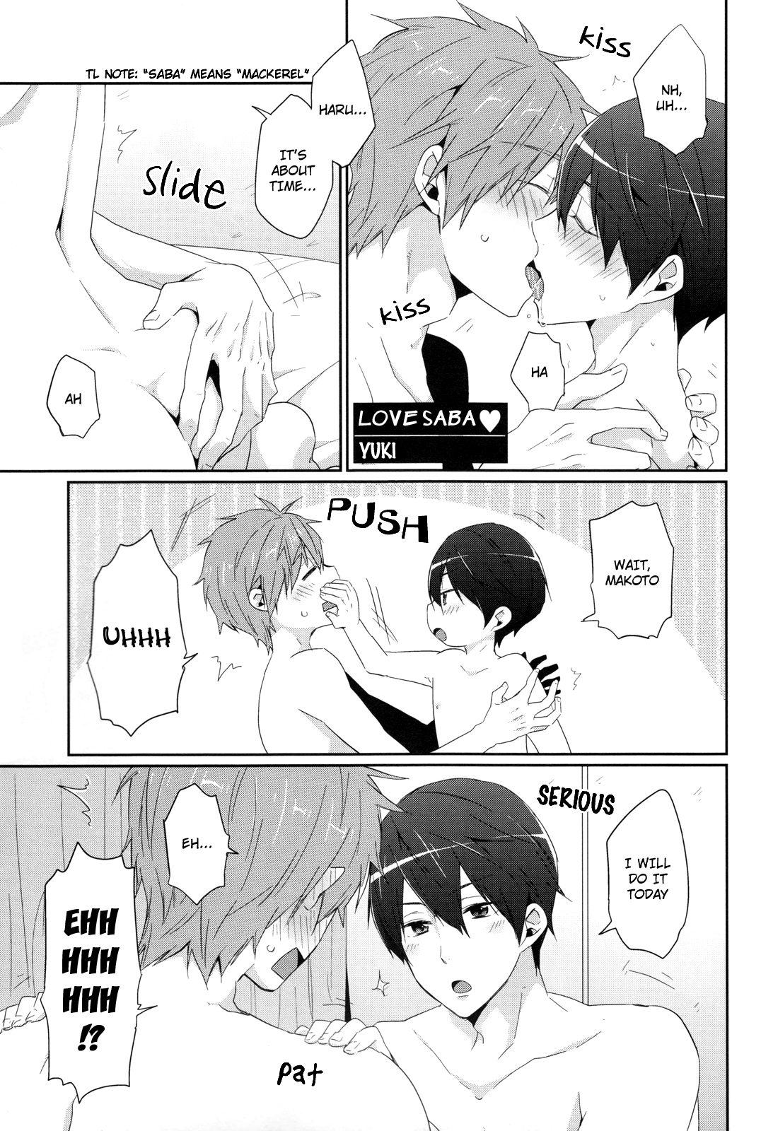 [KH. (Yuki)] Love Saba ♥ (Free!) [English] [Holy Mackerel] page 1 full