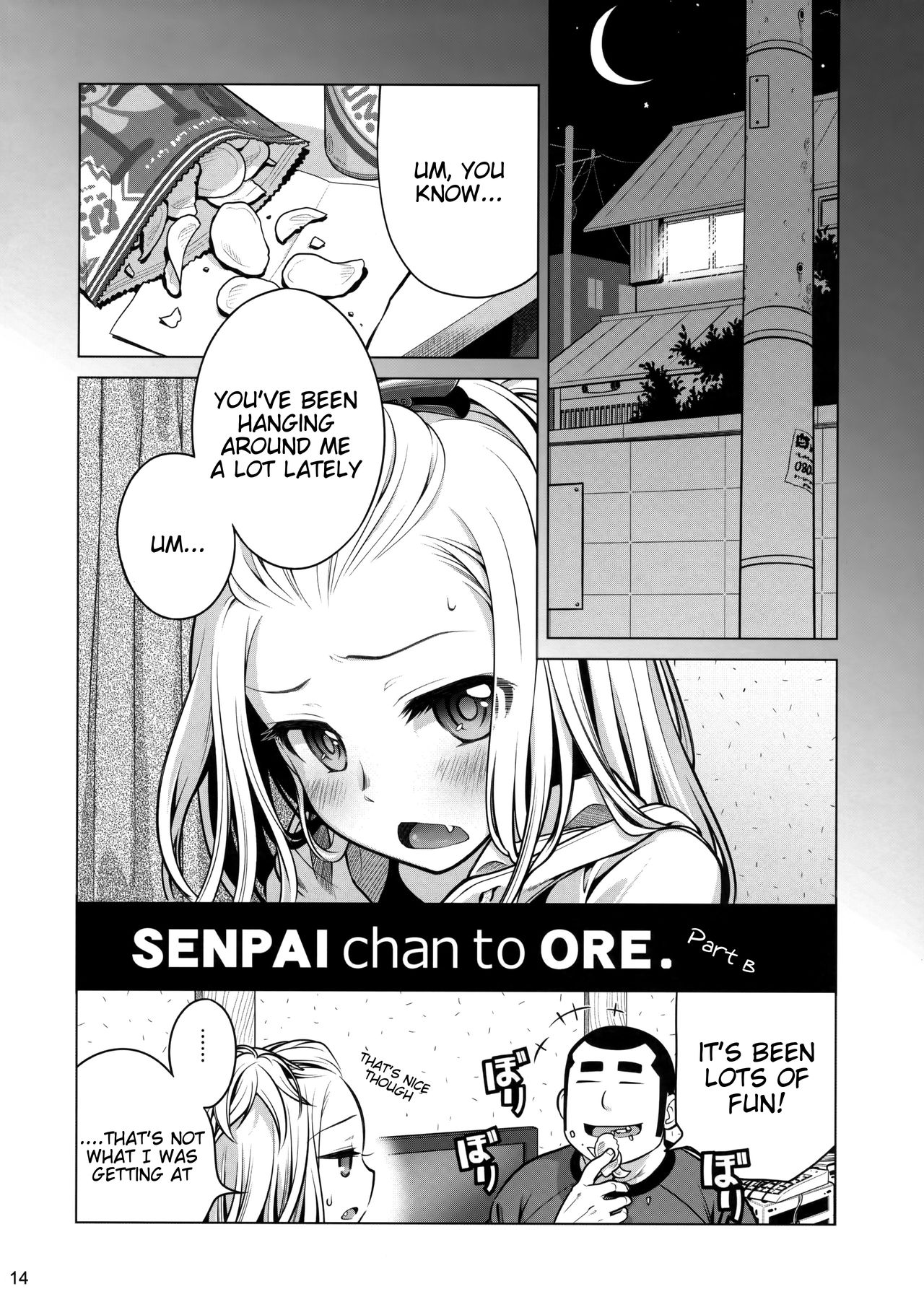 (C85) [Otaku Beam (Ootsuka Mahiro)] Senpai-chan to Ore. [English] =Tigoris Translates= page 13 full