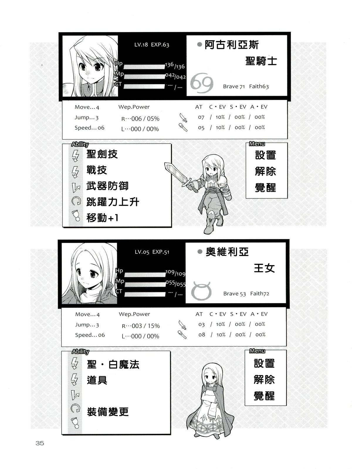 (Futaket 9) [Kaguya Hime Koubou (Gekka Kaguya)] Futariha Futanari Tyoukyoushi (Final Fantasy Tactics) [Chinese] [沒有漢化] page 35 full