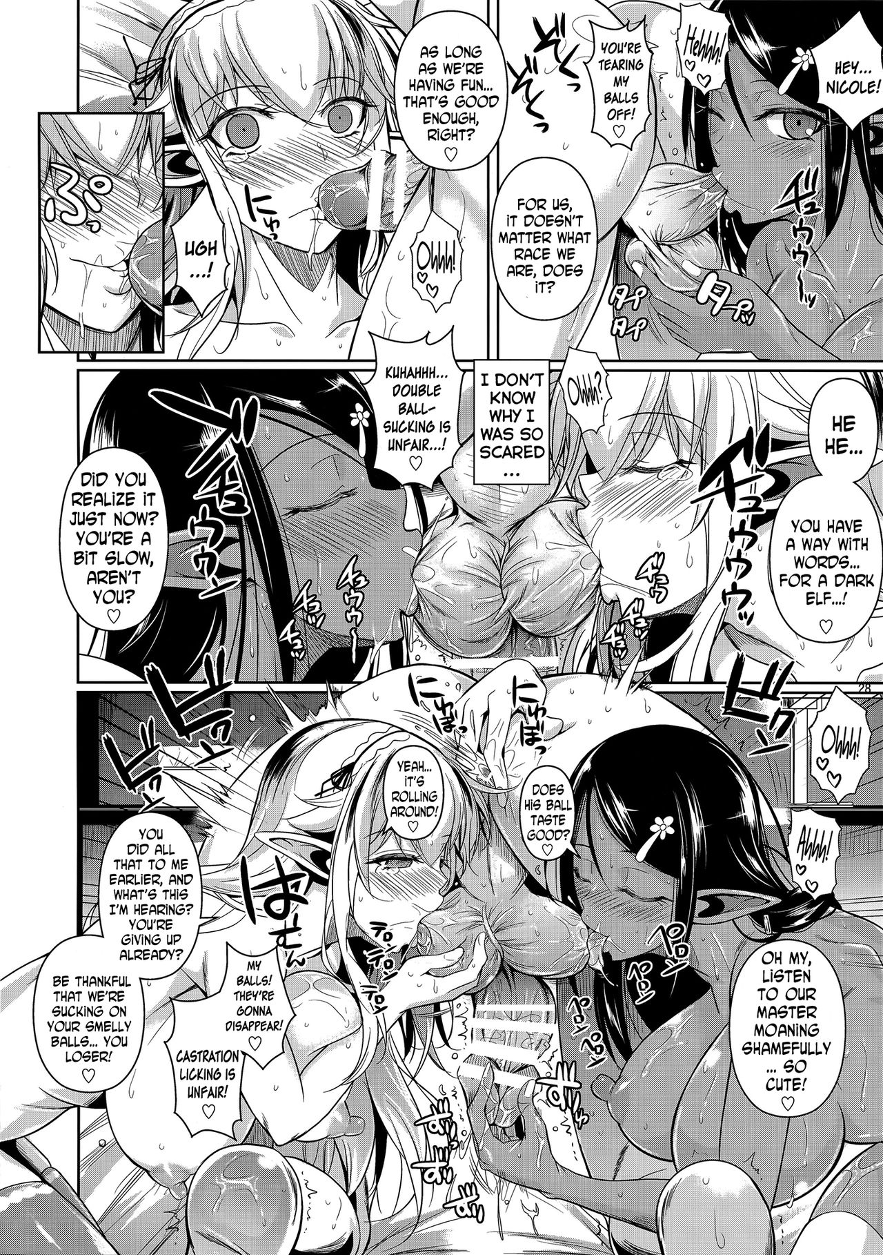 (C89) [Shoot The Moon (Fuetakishi)] High Elf × High School Shiro × Kuro [English] [N04h] page 29 full