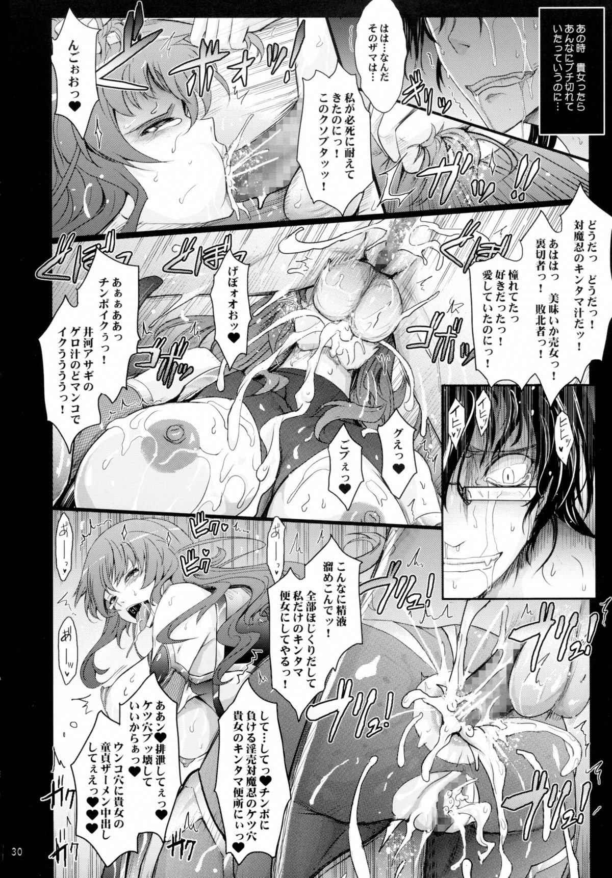 (C89) [Garyuh-Chitai (TANA)] Taimanin Hasuma Reiko Gokuraku no Arena (Taimanin Asagi Kessen Arena) page 30 full
