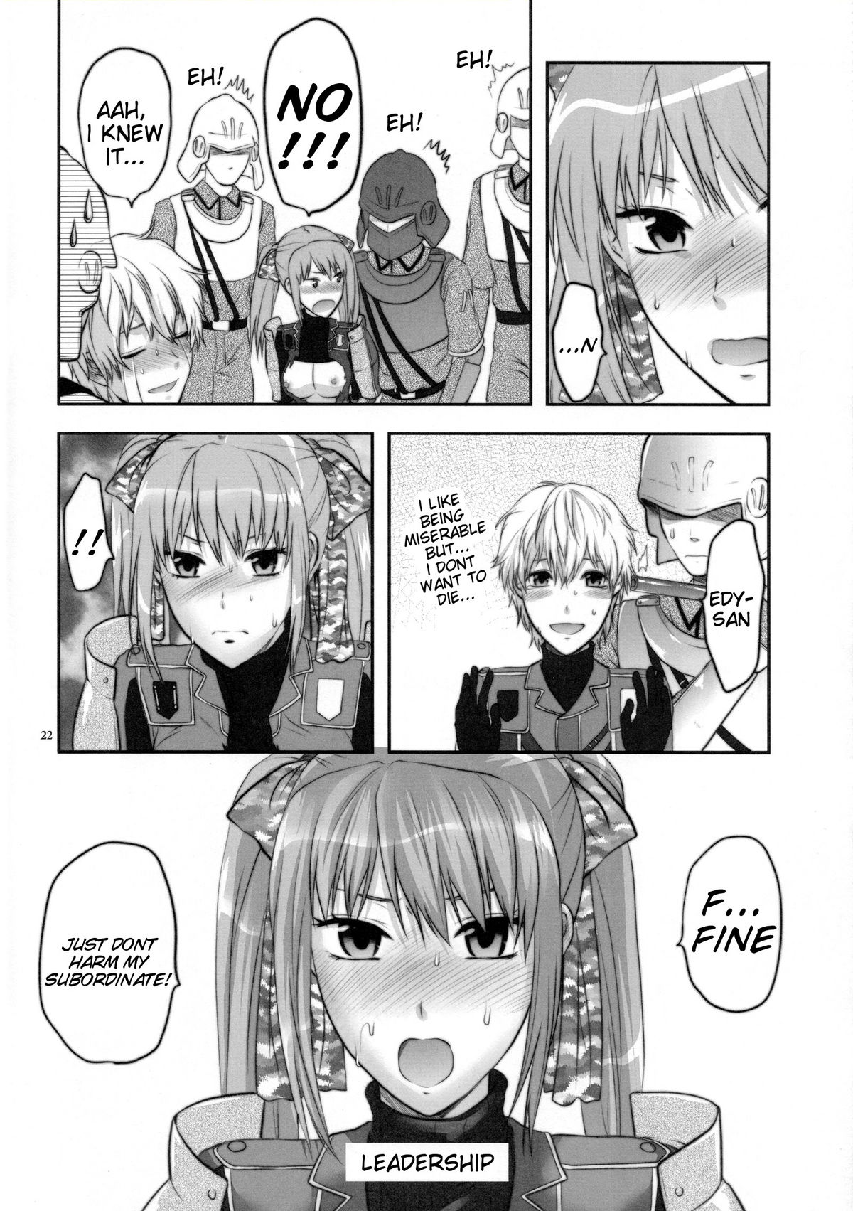 (C77) [Lv.X+ (Yuzuki N Dash)] Senjou no Tsundere Buntaichou | The Tsundere Squad Commander of the Battlefield (Valkyria Chronicles) [English] {doujin-moe.us} page 22 full