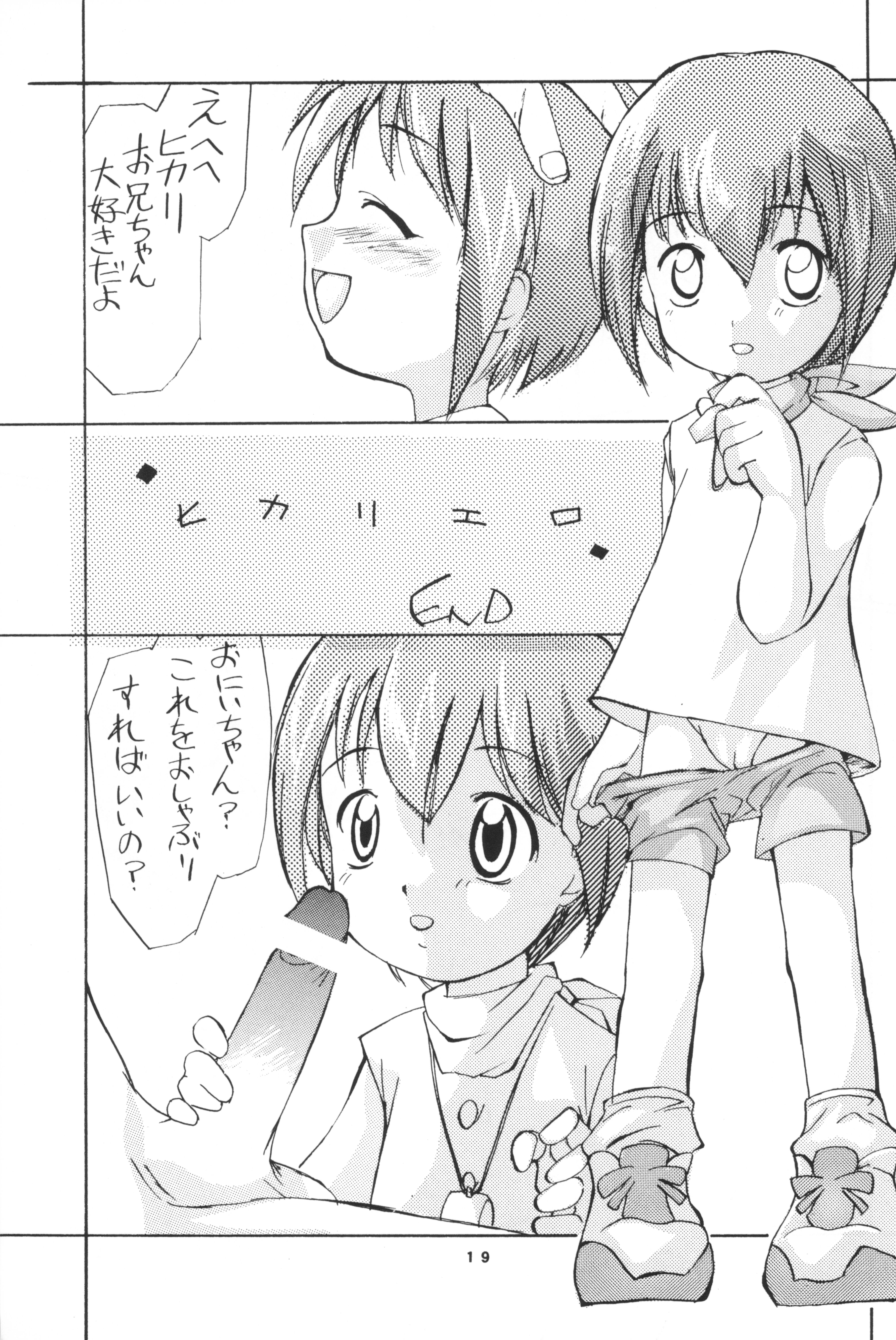 (C58) [Hitosuji Nawa (Ryo Kumagaya)] Hikarin (Digimon) page 19 full
