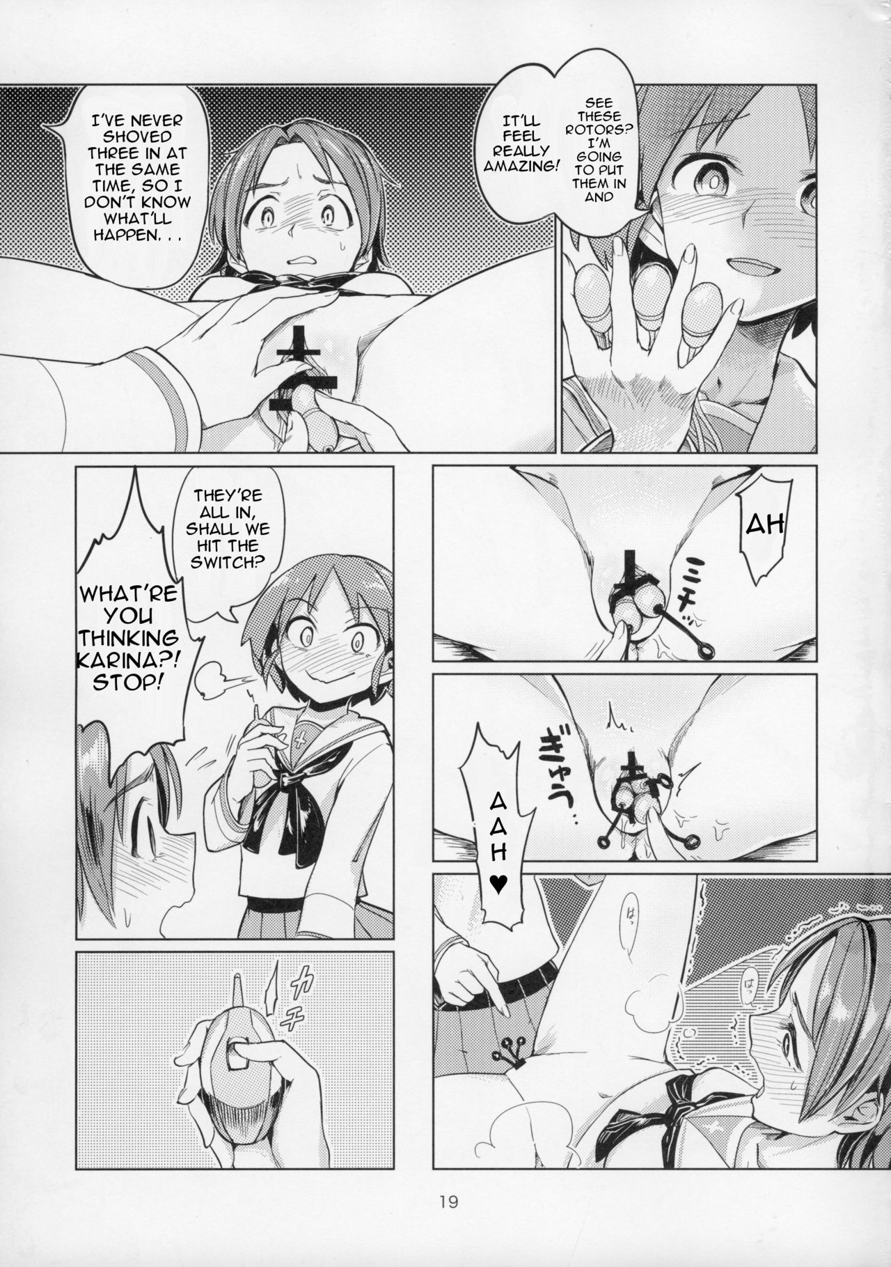 (C91) [Yakitate Jamaica (Aomushi)] Sawakan - Futanari Usagi-san no Sawa Azusa Kairaku Choukyou Hon (Girls und Panzer) [English] page 20 full