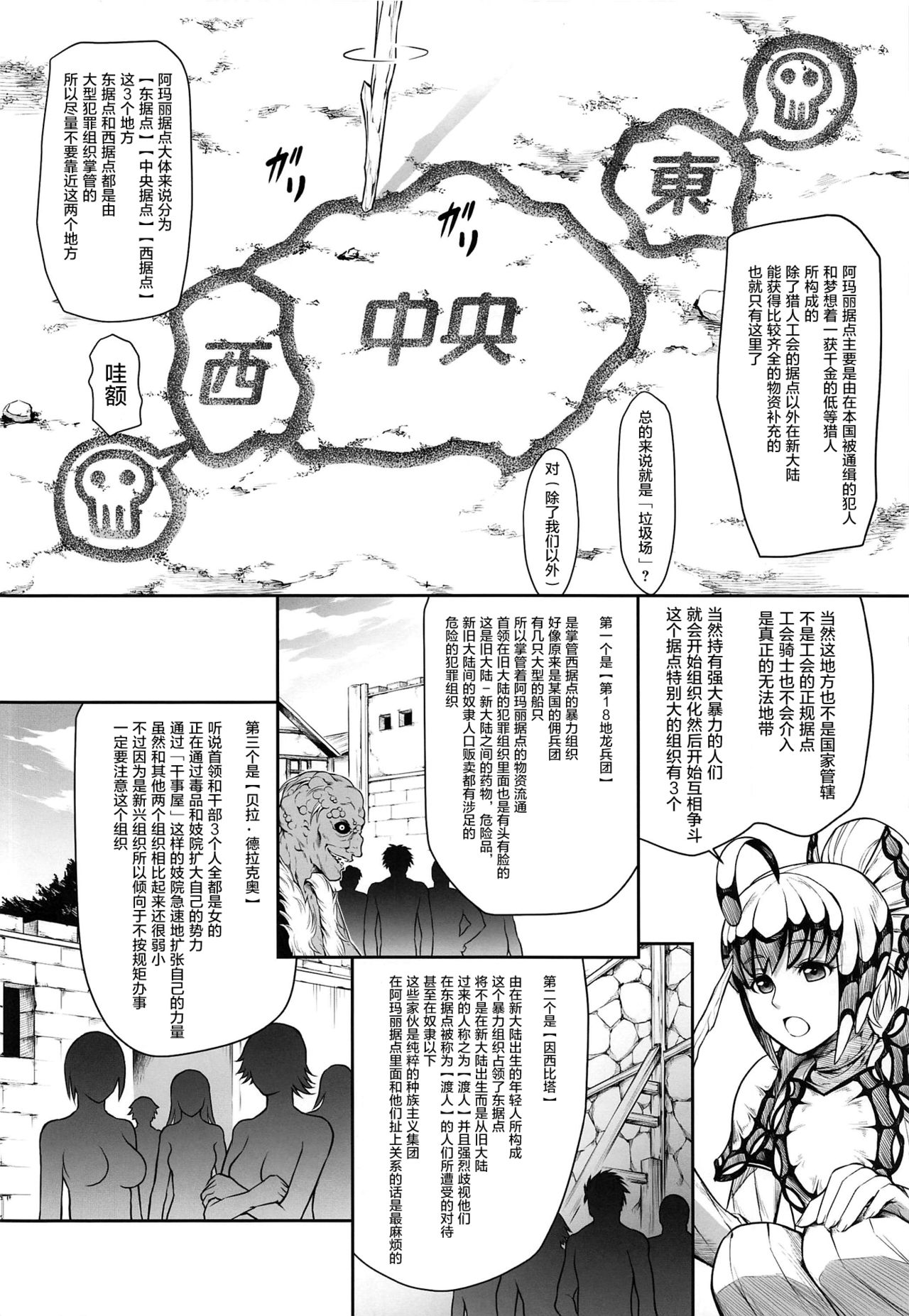 (C96) [Yokohama Junky (Makari Tohru)] Solo Hunter no Seitai WORLD 3 (Monster Hunter) [Chinese] [屏幕脏了] page 6 full