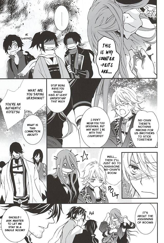 (SPARK10) [Nichica (Shiho)] Kotetsu Kyoudai (Kari) (Touken Ranbu) [English] [Sei] page 6 full