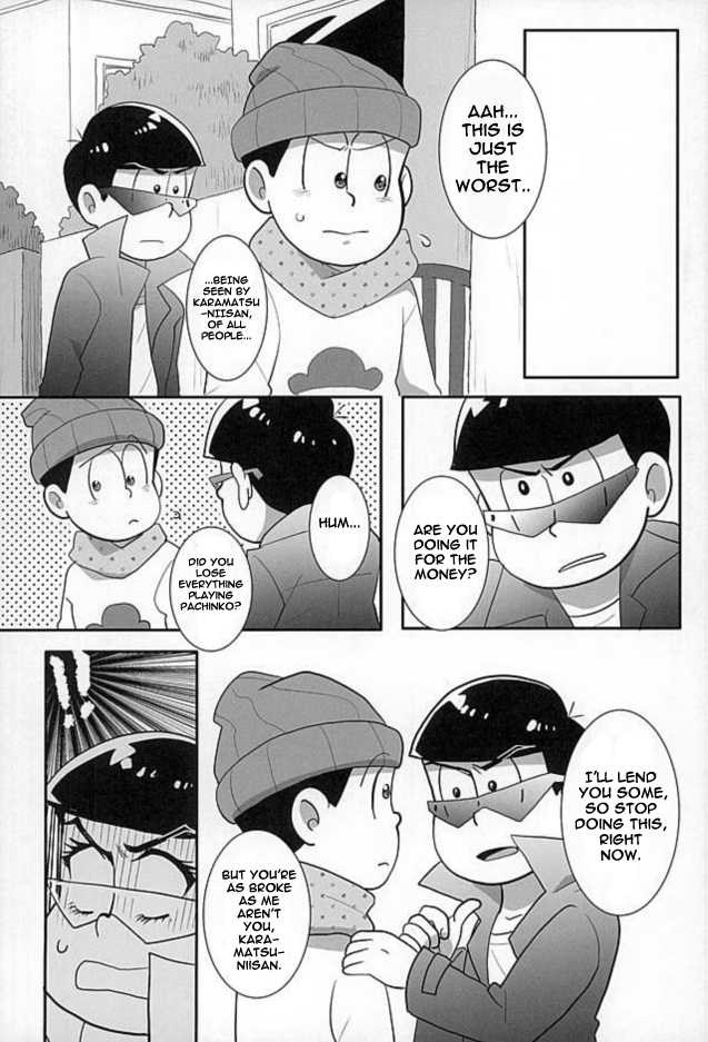 (C89) [Optimism small country (Horikiri Haruto)] Sutabaa no Ura Menu (Osomatsu-san) [English] [Rapinii] page 8 full