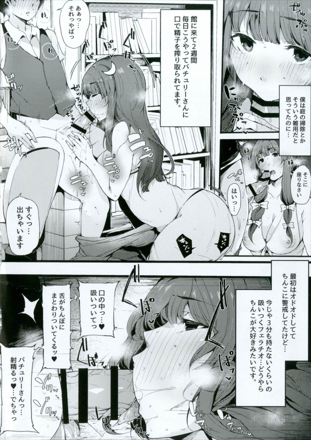 (Shuuki Reitaisai 4) [BlossomSphere (Sakurayu Hal)] Koumakan no Majo ni Hirowareta Boku. (Touhou Project) page 4 full