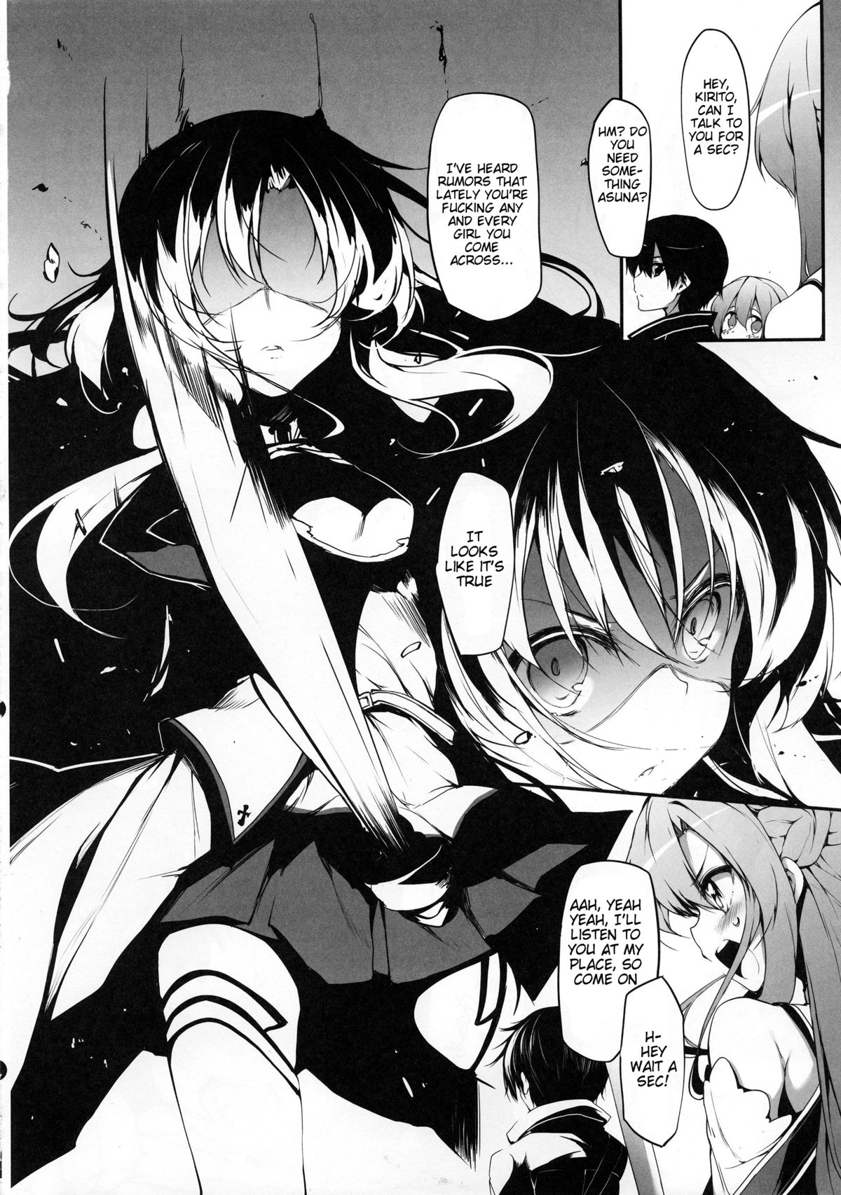 (C83) [Marked-two (Maa-kun)] Sword Art Online Darkness:2.0 ~Sore Ike! Saizensen-kun~ (Sword Art Online) [English] [Tigoris Translates] page 14 full