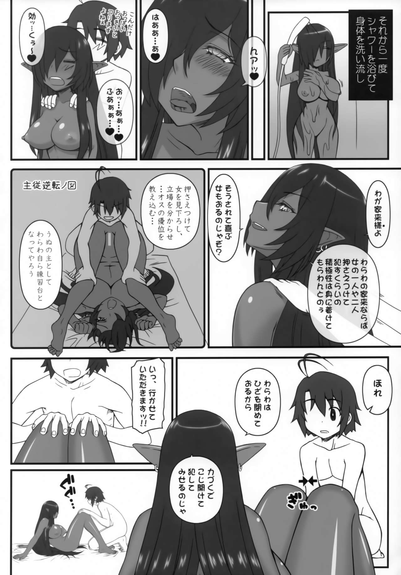 (C95) [Gachinko Shobou (Kobanya Koban)] Kuro no Joou no Isekai Seikatsu 2 (Kuroinu ~Kedakaki Seijo wa Hakudaku ni Somaru~) page 9 full