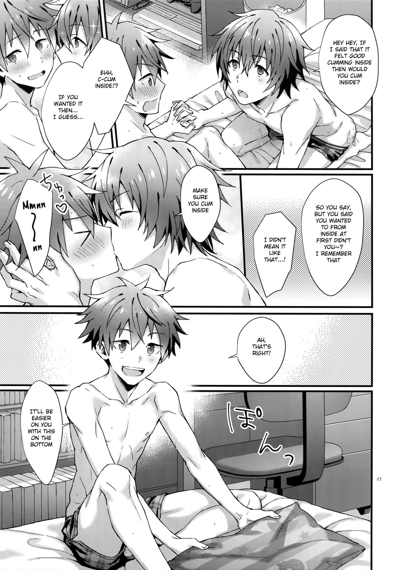 (MIRACLEFESTIV@L!!12) [Rofu Pukaj (Nesou)] Zenkai! Toshishita Kareshi-Ryoku | Full Power! A Younger Boyfriend's Capability (THE IDOLM@STER SideM) [English] [Anzu] page 16 full