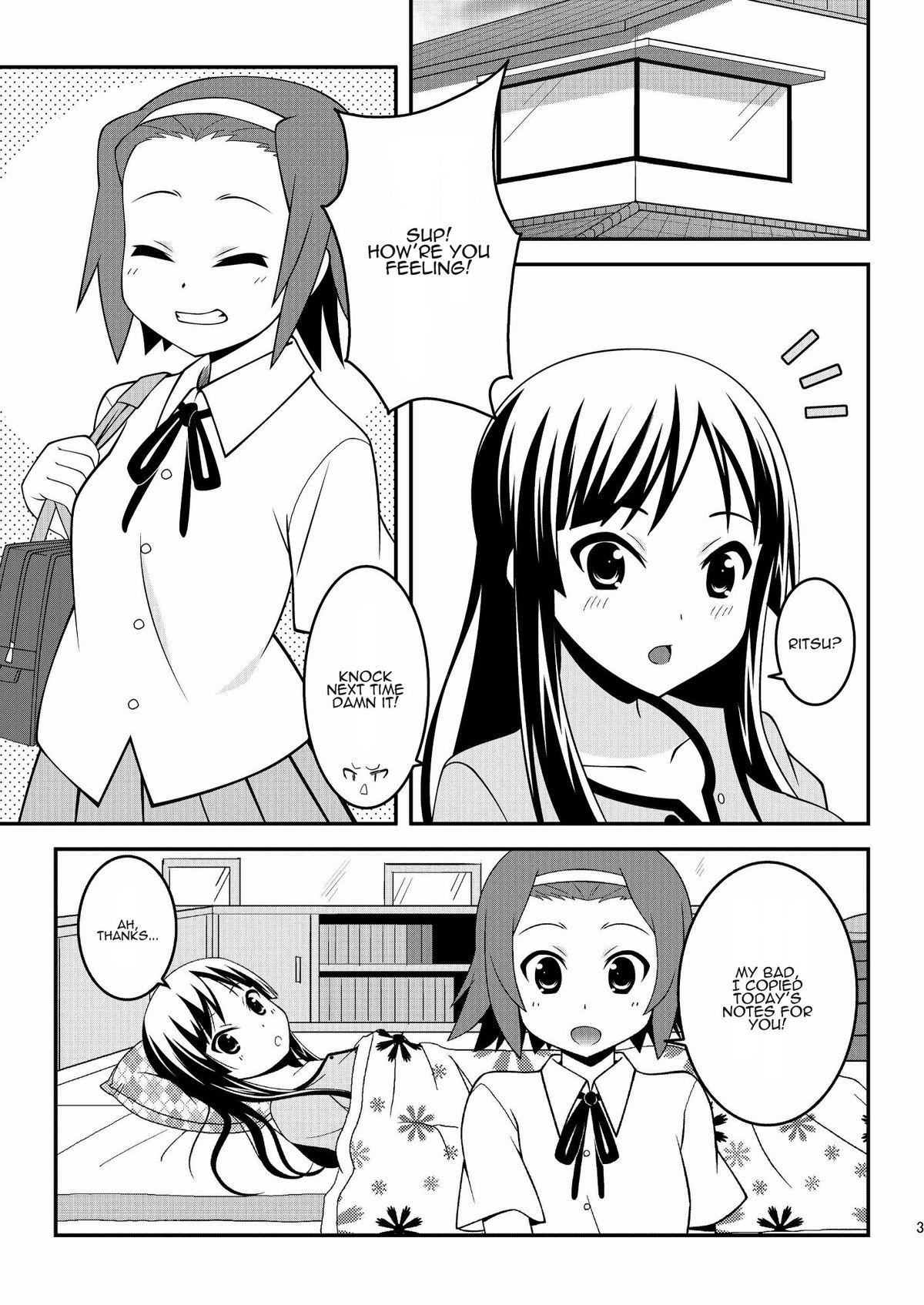 (C78) [Natsukon (Various)] Sweet Sweet (K-ON!) [English] {Kamikakushi} page 3 full